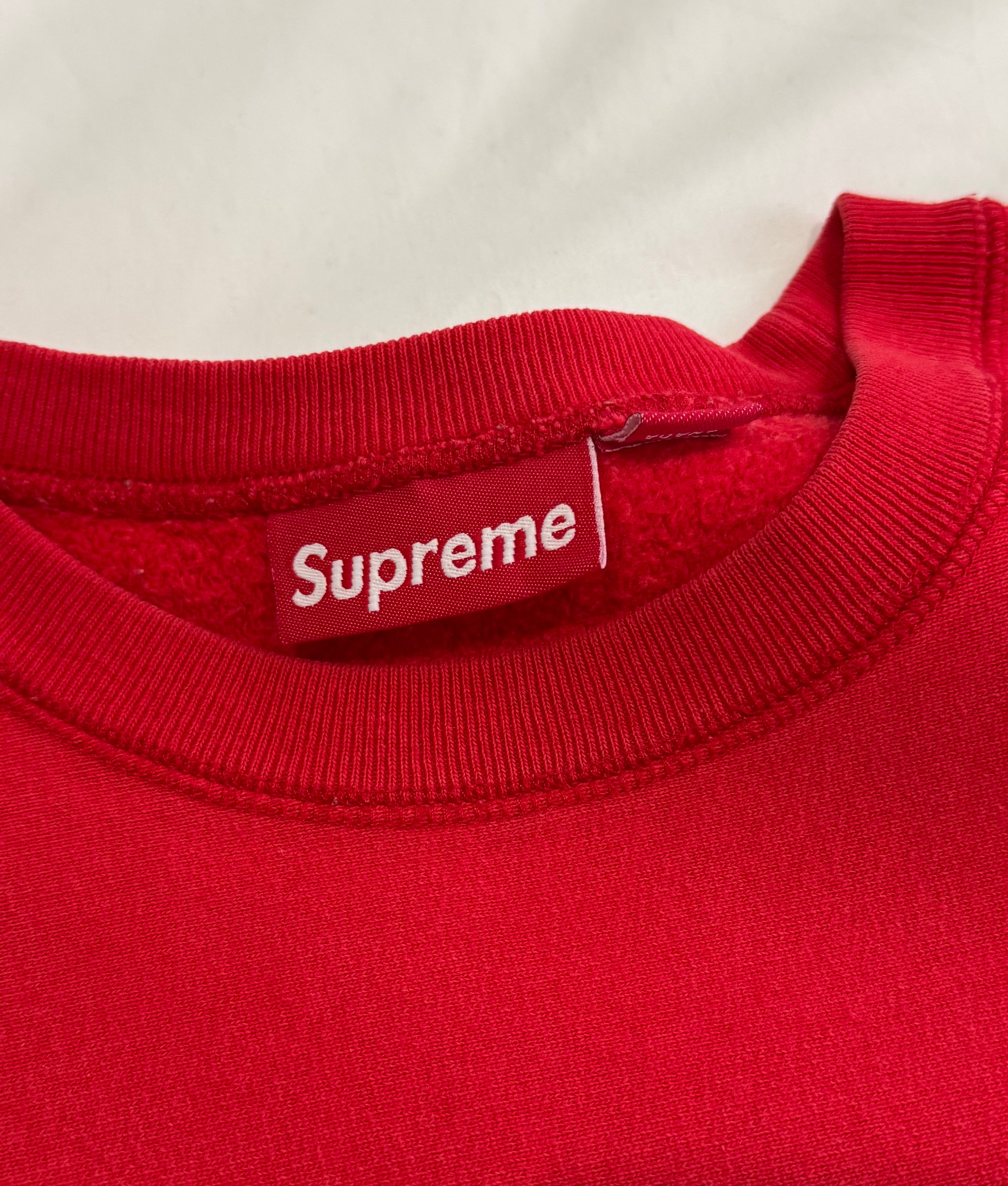 Supreme Red Box Logo Crewneck 2004