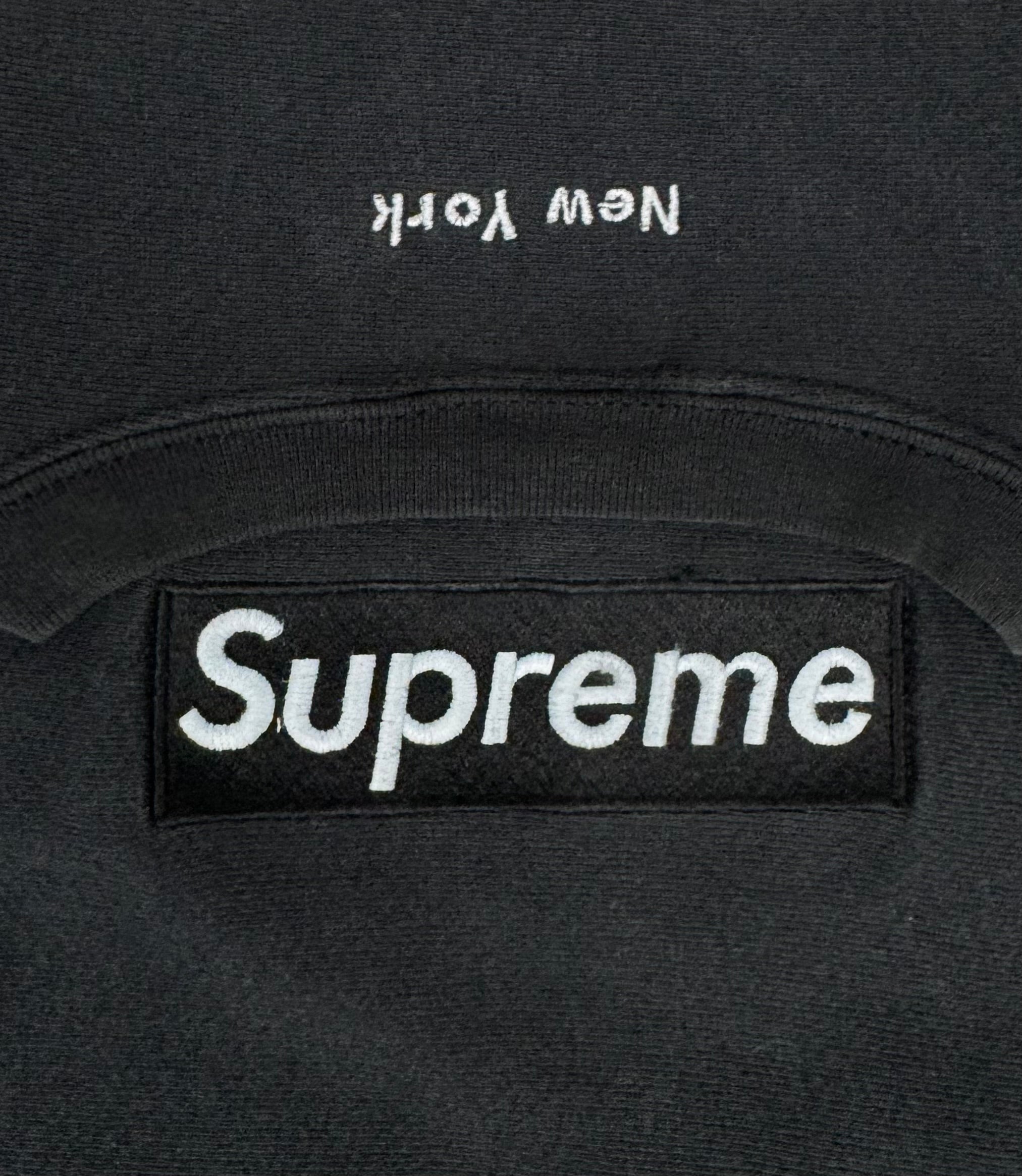 Supreme 1st Anniversary Black Box Logo Crewneck 1995
