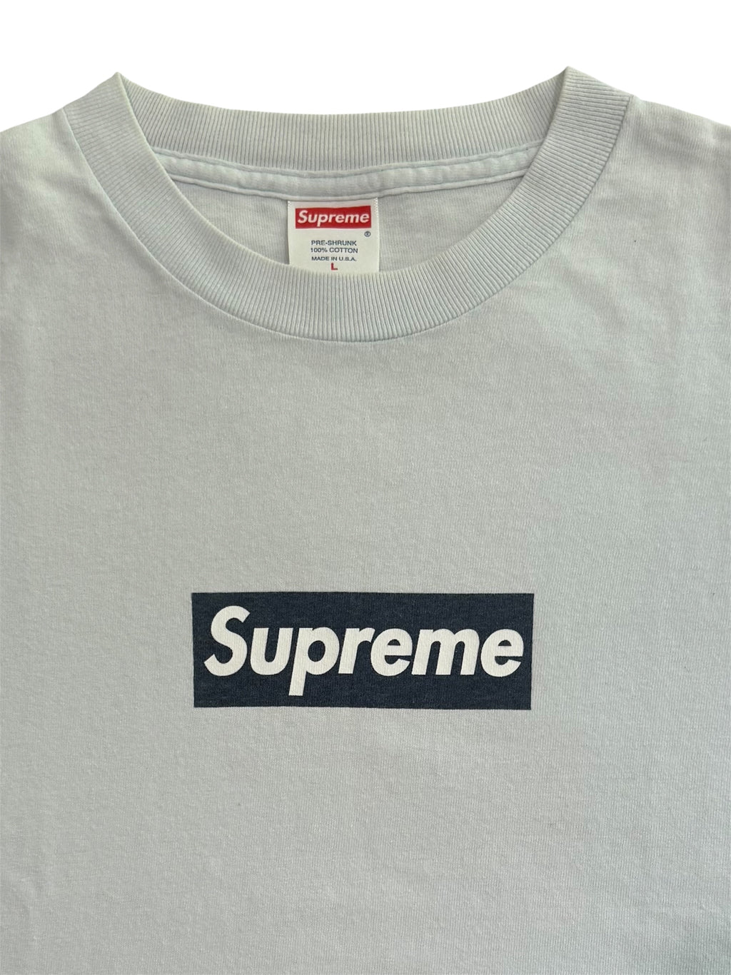Supreme Navy/Ice Box Logo Tee 2001