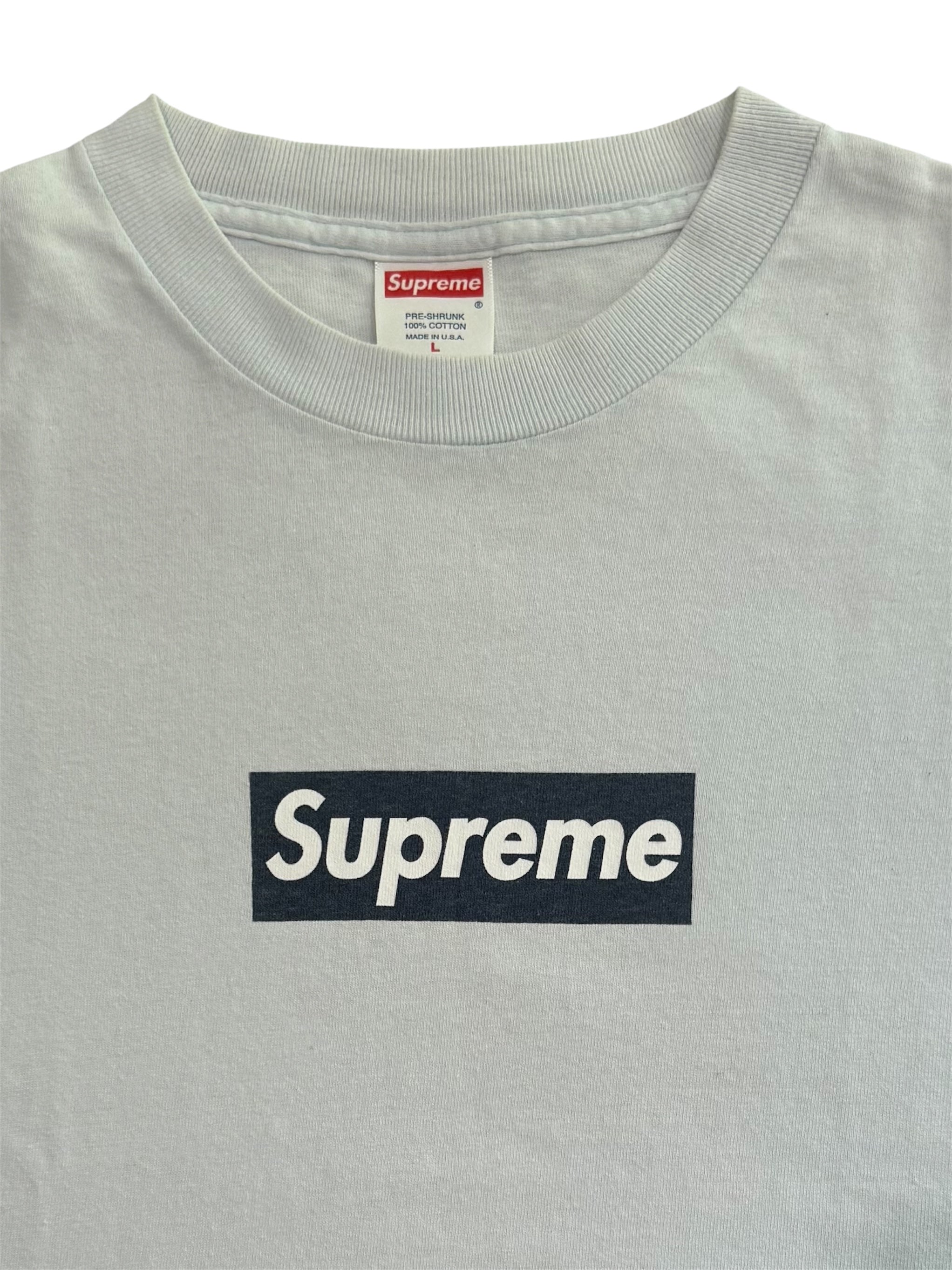 Supreme Navy/Ice Box Logo Tee 2001