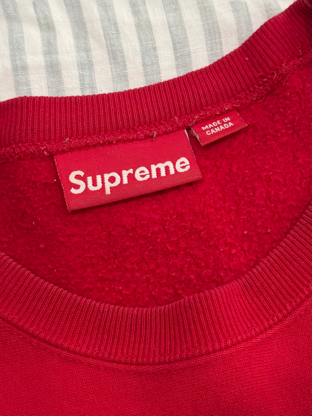 Supreme Red Box Logo Crewneck 1999
