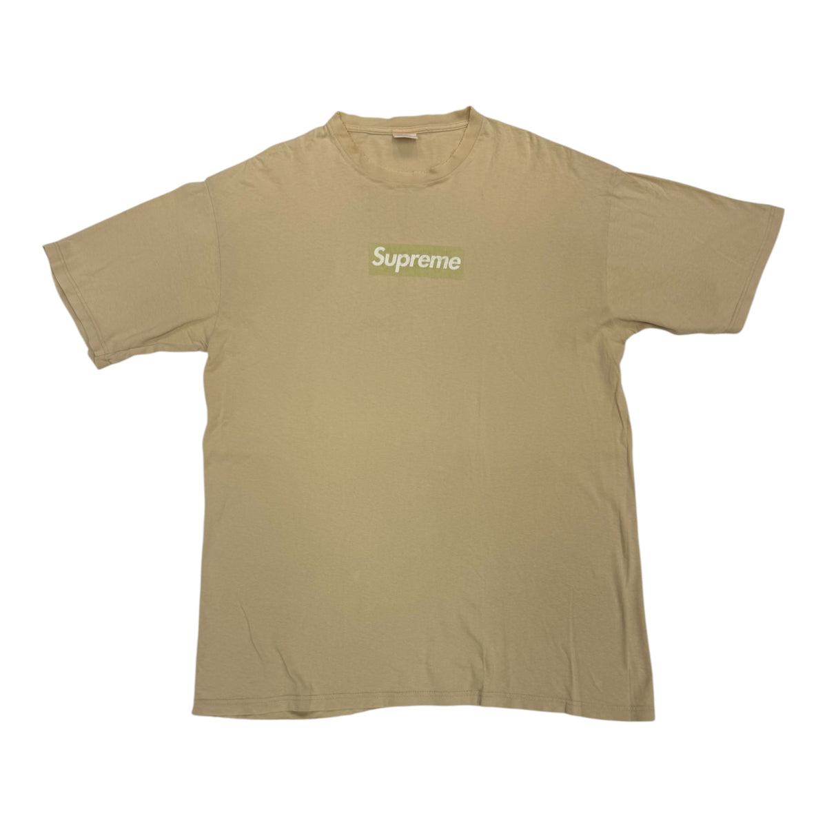Supreme Tan Box Logo Tee 2003