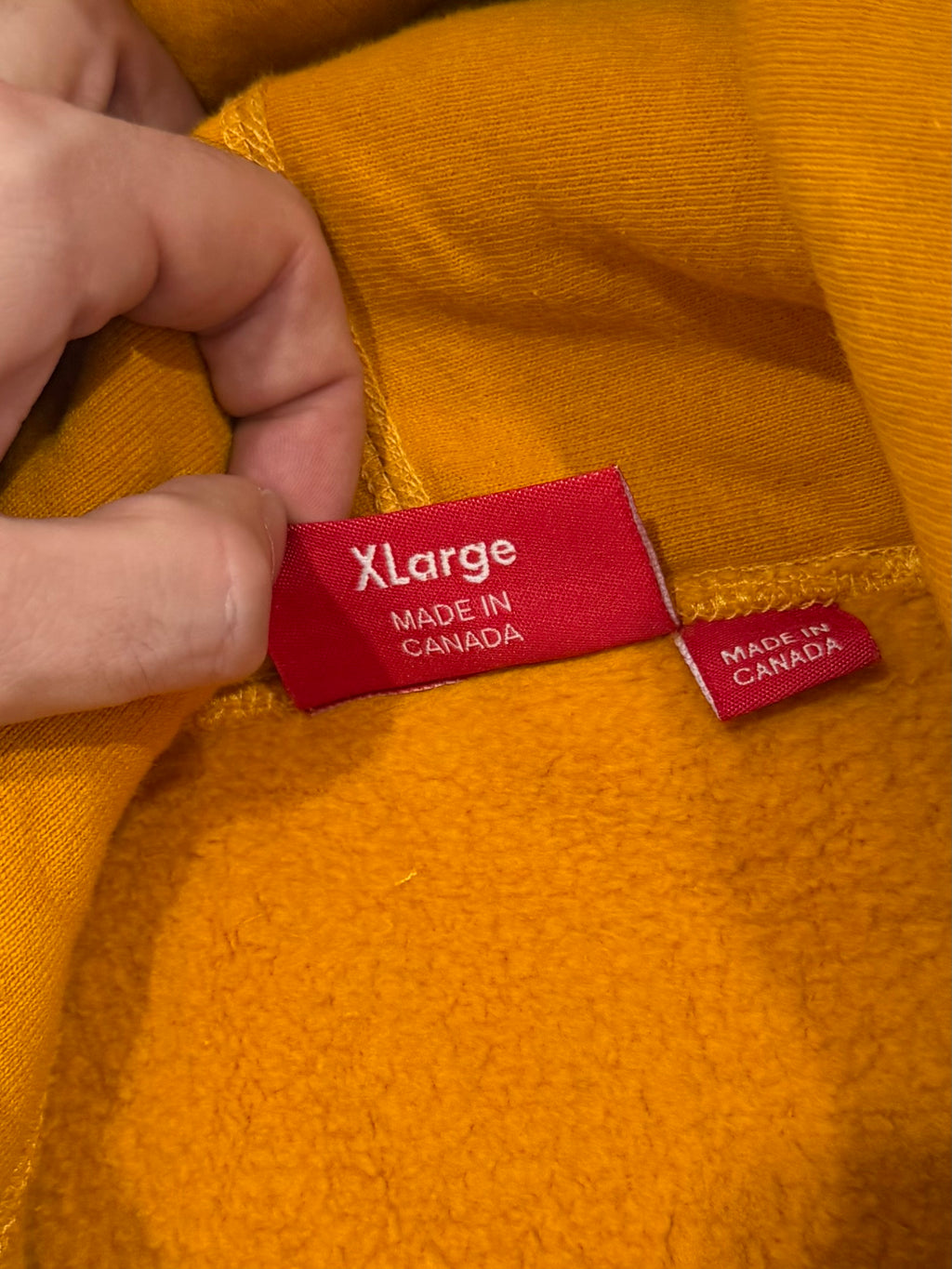 Supreme Mustard Box Logo Hoodie 2011