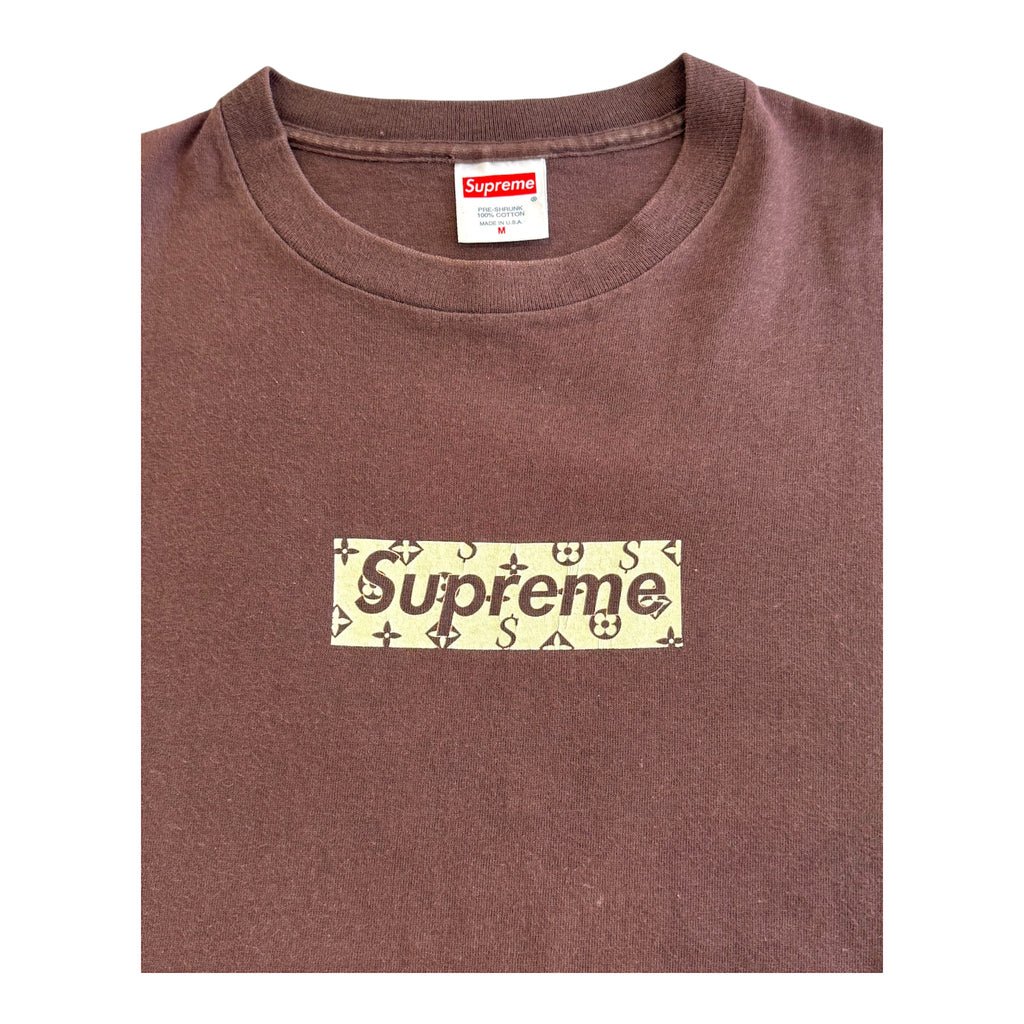 Supreme Monogram Box Logo Tee Brown 2000