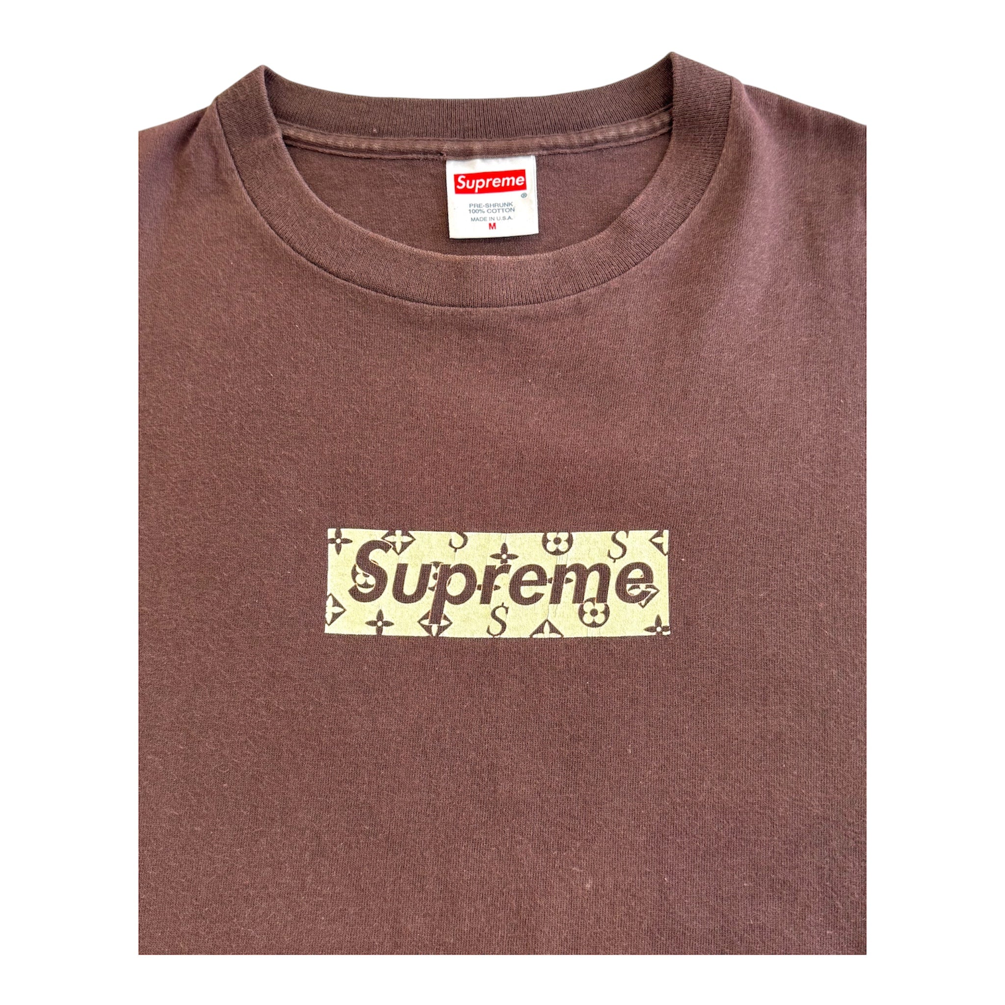 Supreme Monogram Box Logo Tee Brown 2000