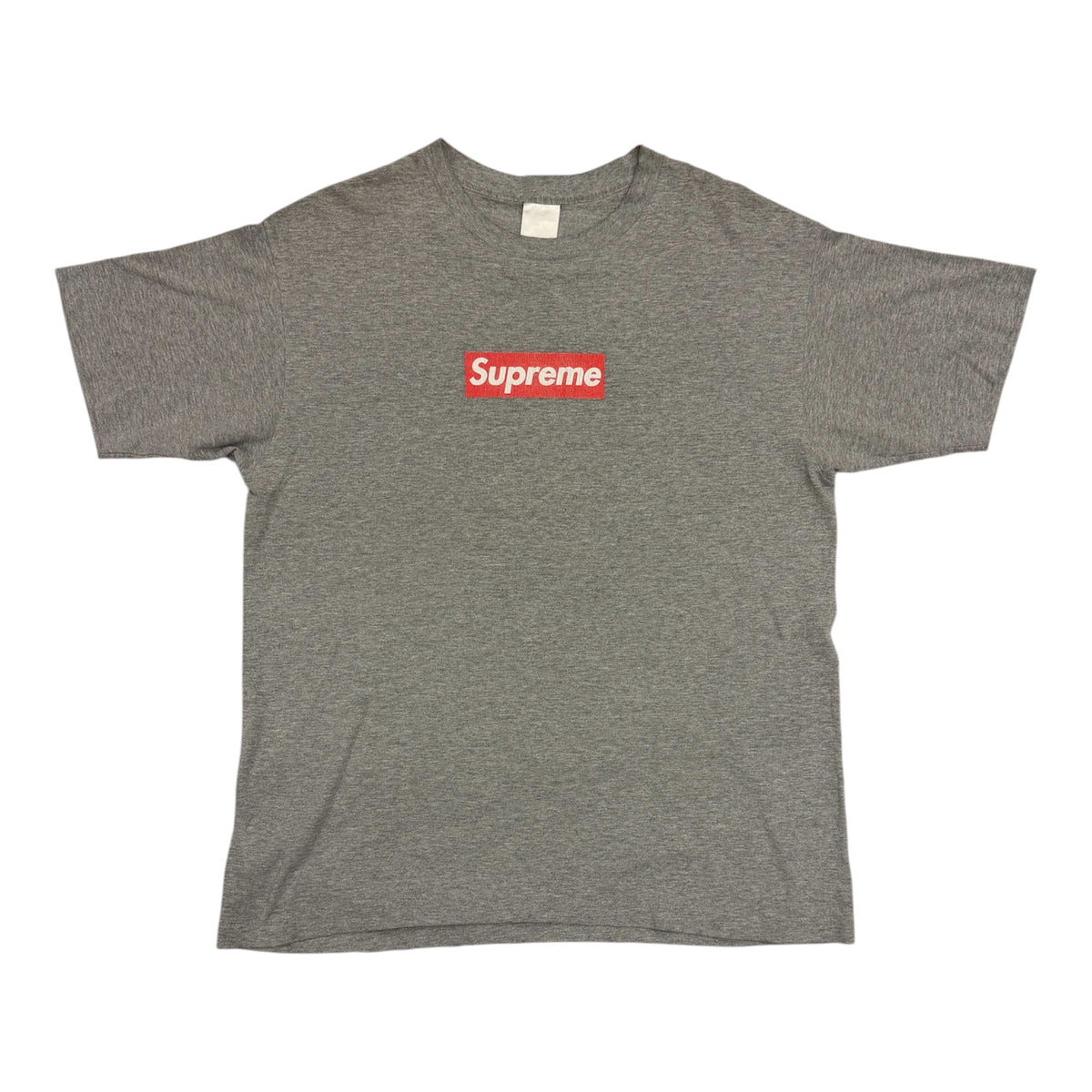 Supreme Red on Grey Box Logo Tee 1999