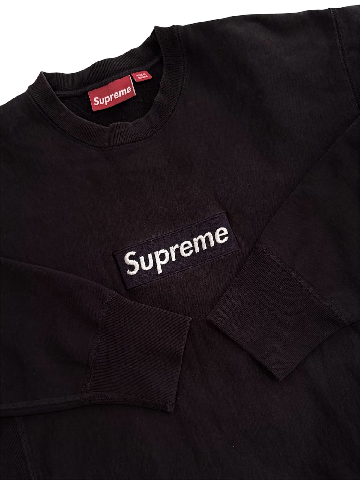 Supreme Navy Box Logo Crewneck 2003