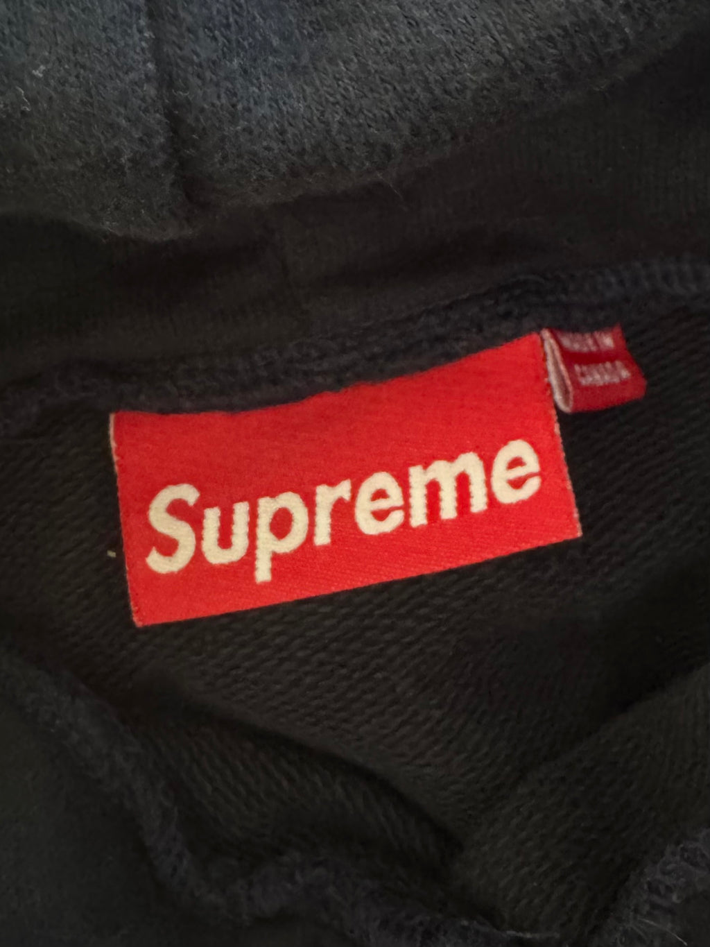 Supreme Navy Screenprint Box Logo Hoodie 2006