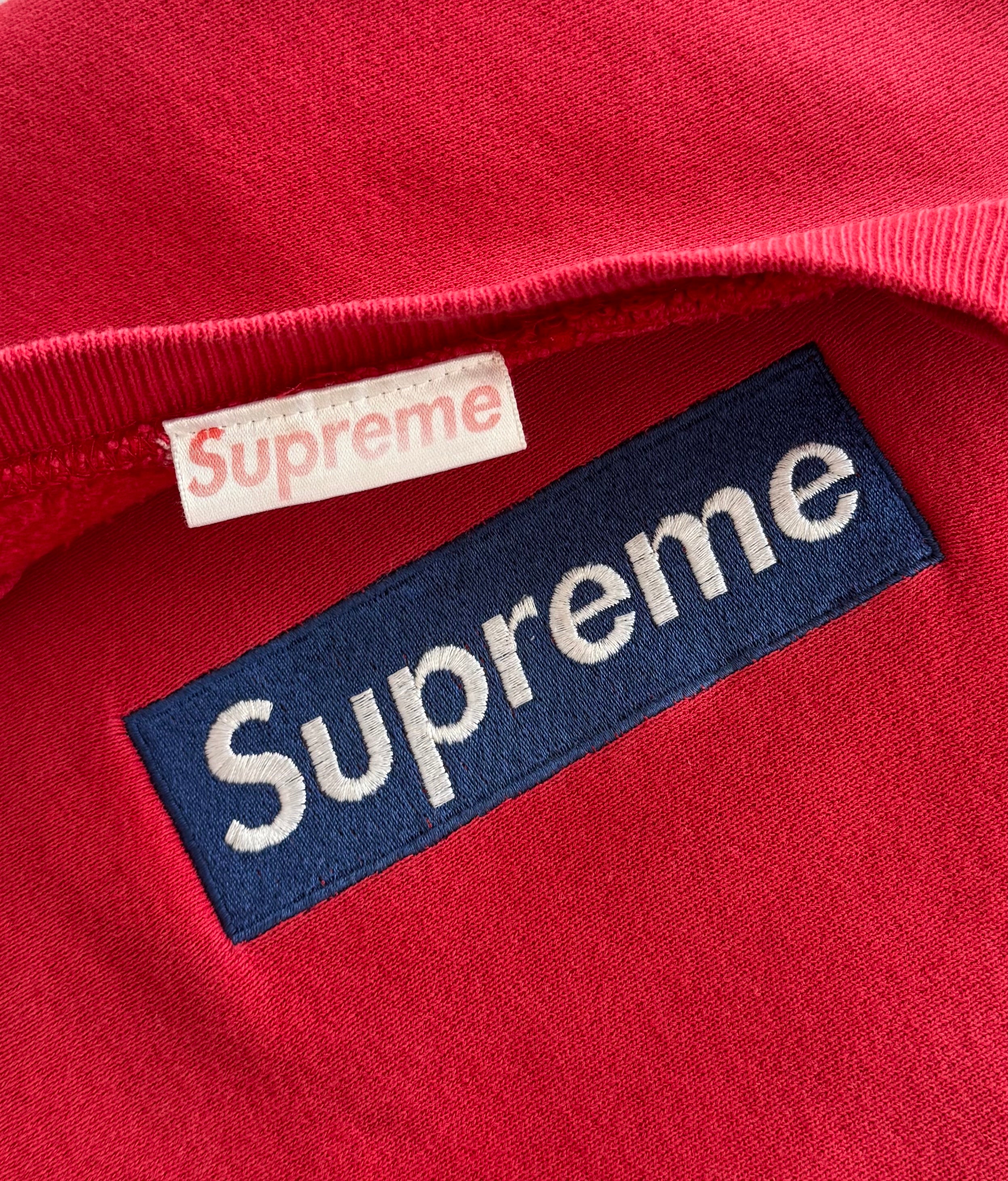 Supreme 1994 Navy/Red Box Logo Crewneck
