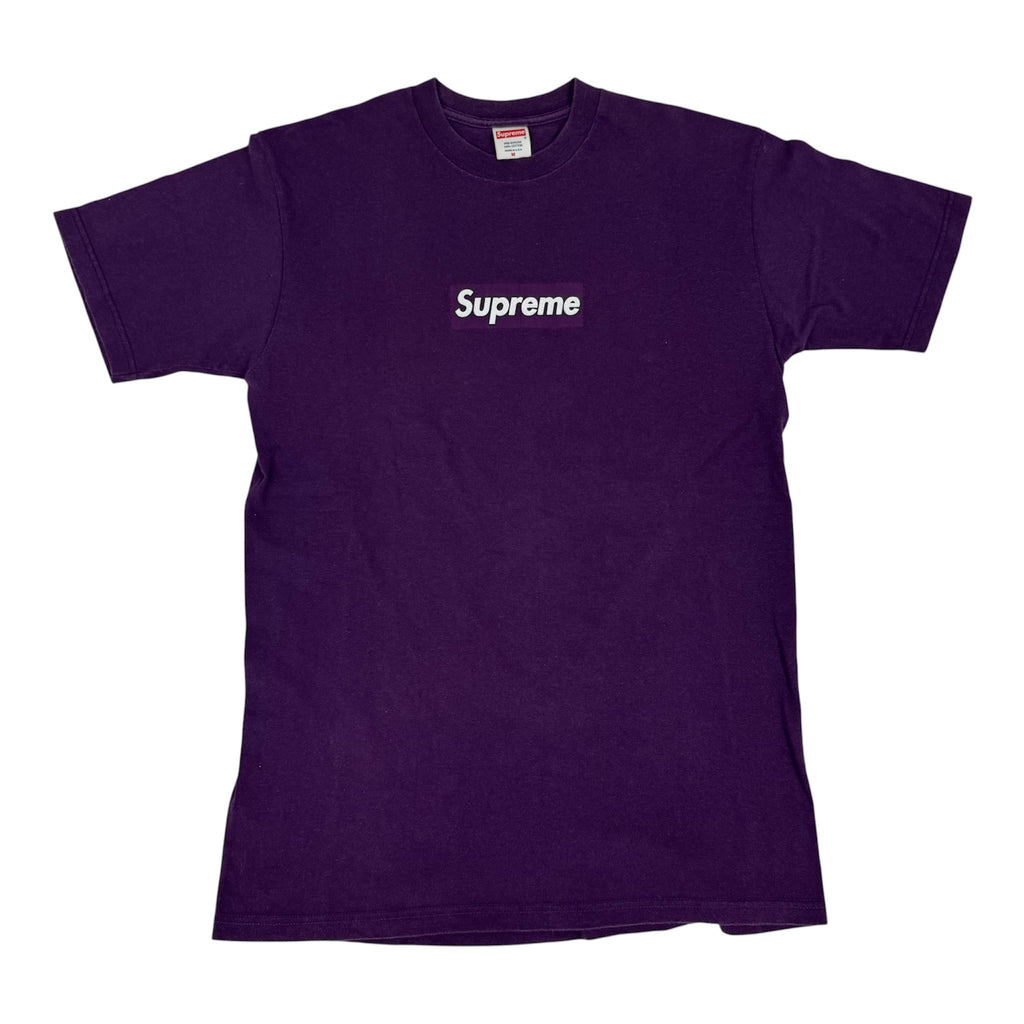Supreme Purple Tonal Box Logo Tee 2001