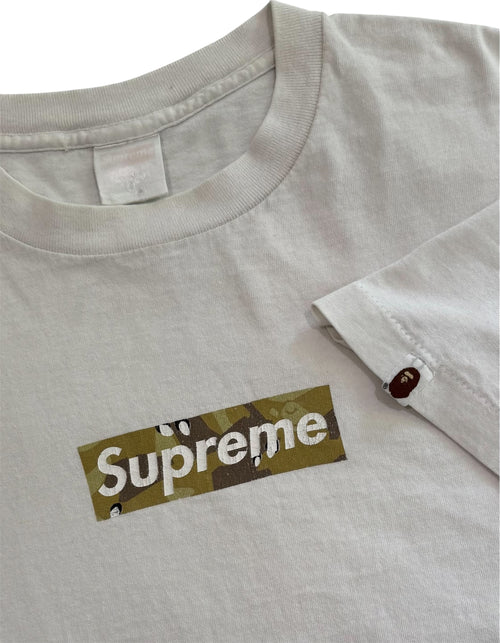 Supreme Bape Desert Camo Box Logo Tee 2000