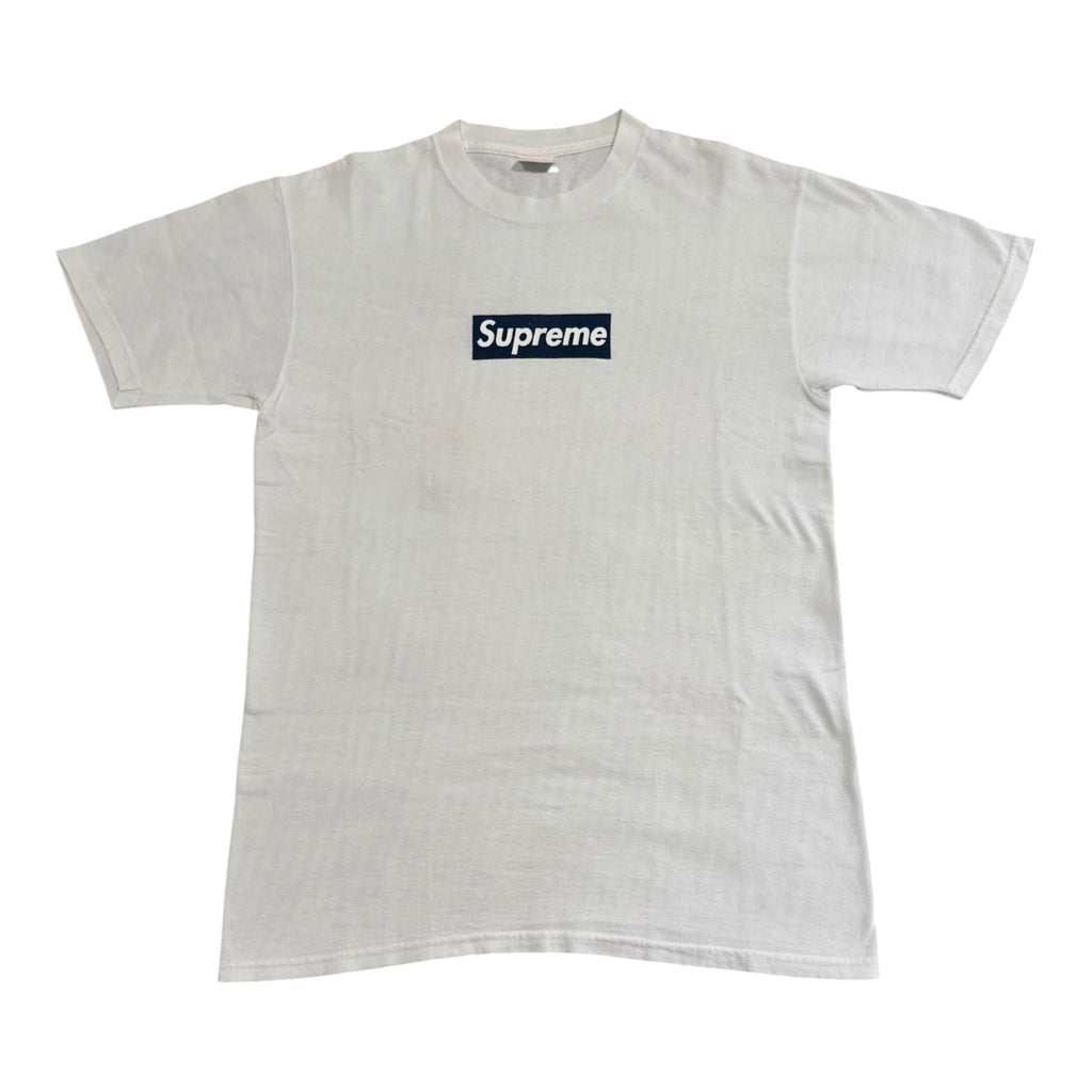 Supreme Navy/White Box Logo Tee 2001