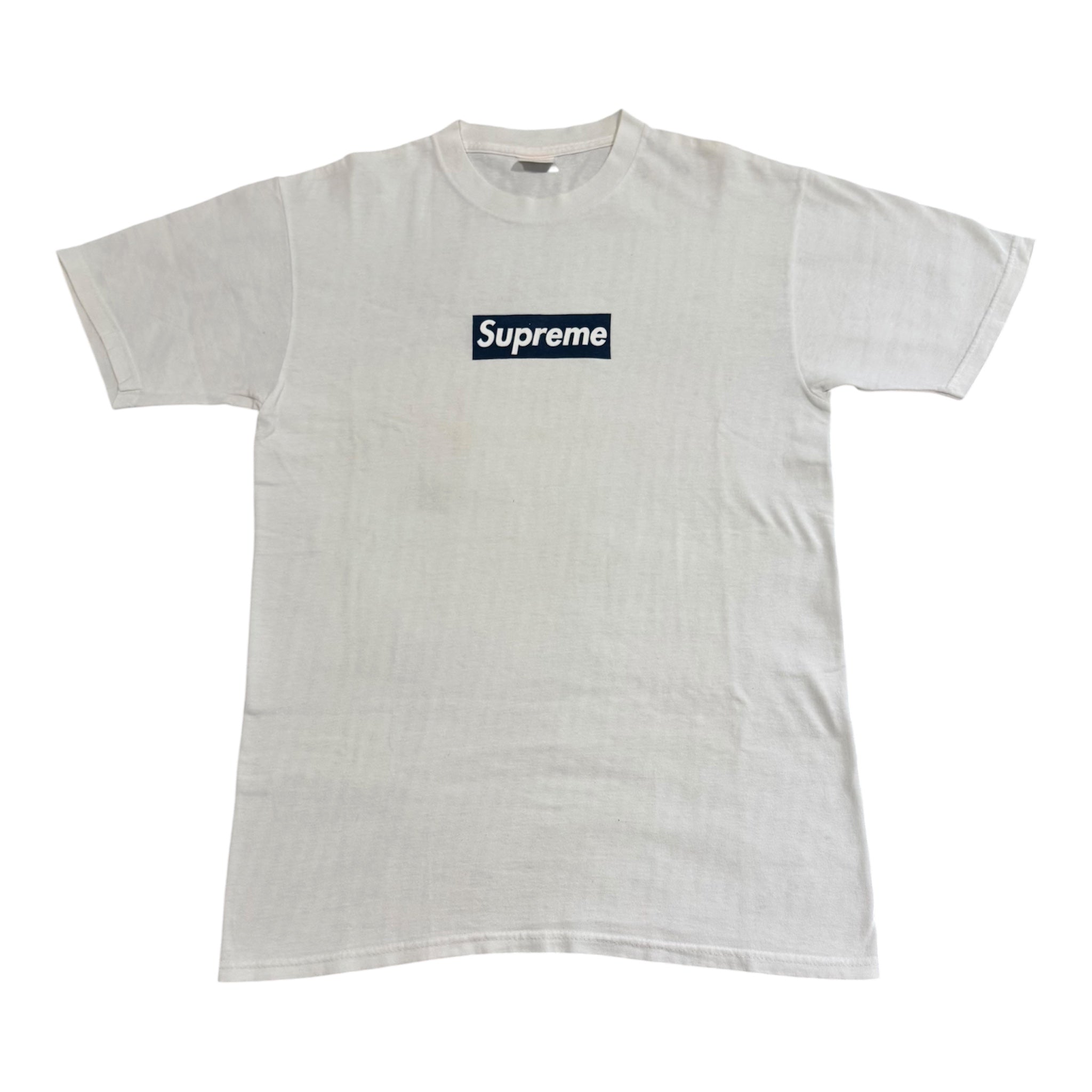 Supreme Navy/White Box Logo Tee 2001