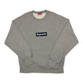 Supreme Grey Nylon Box Logo Crewneck 1995