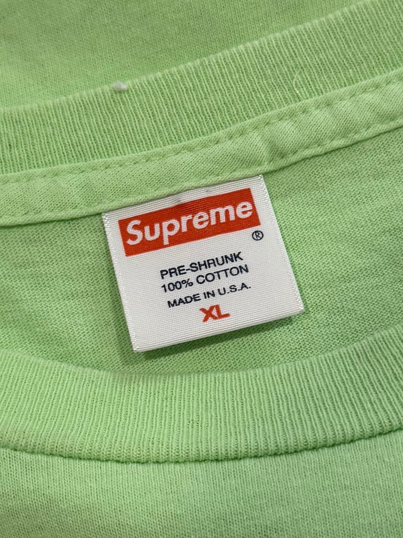 Supreme Lime Tonal Box Logo Tee
