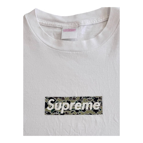 Supreme Bape Psyche Camo Box Logo Tee 2000