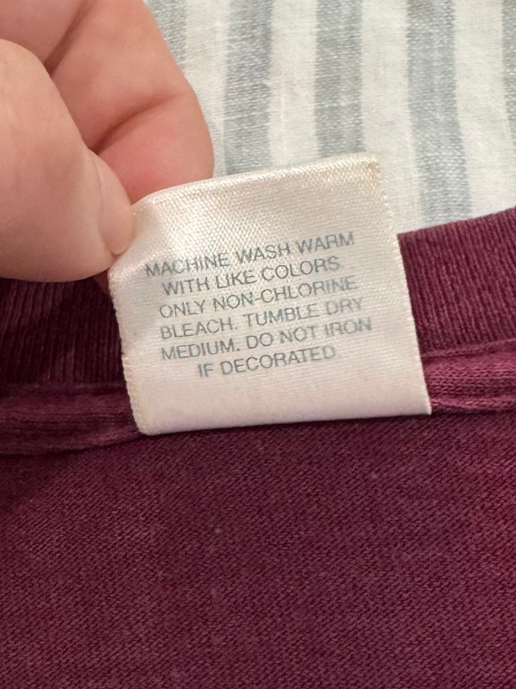 Supreme Burgundy Box Logo Tee 1999