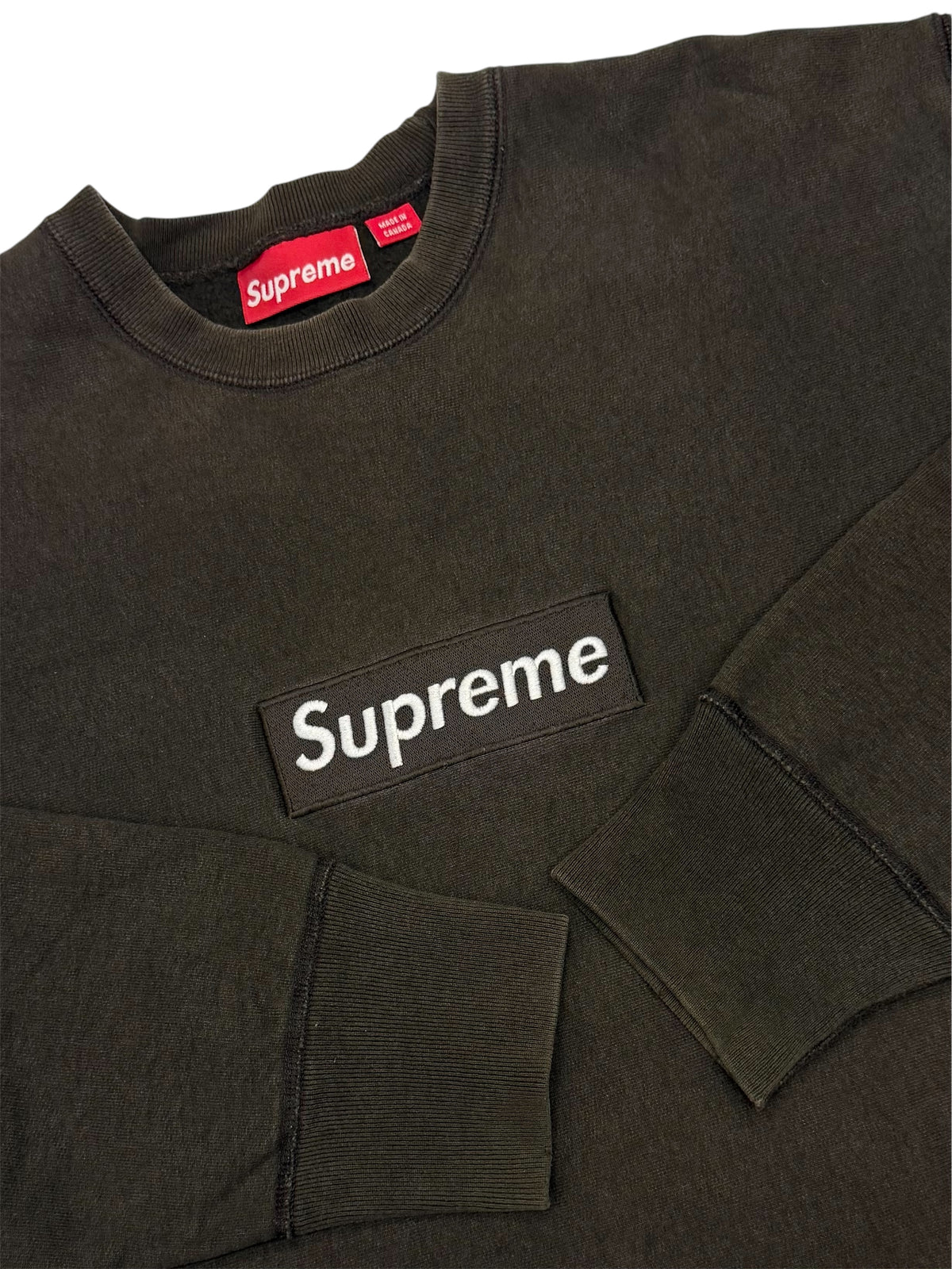 Supreme Brown Box Logo Crewneck 2003