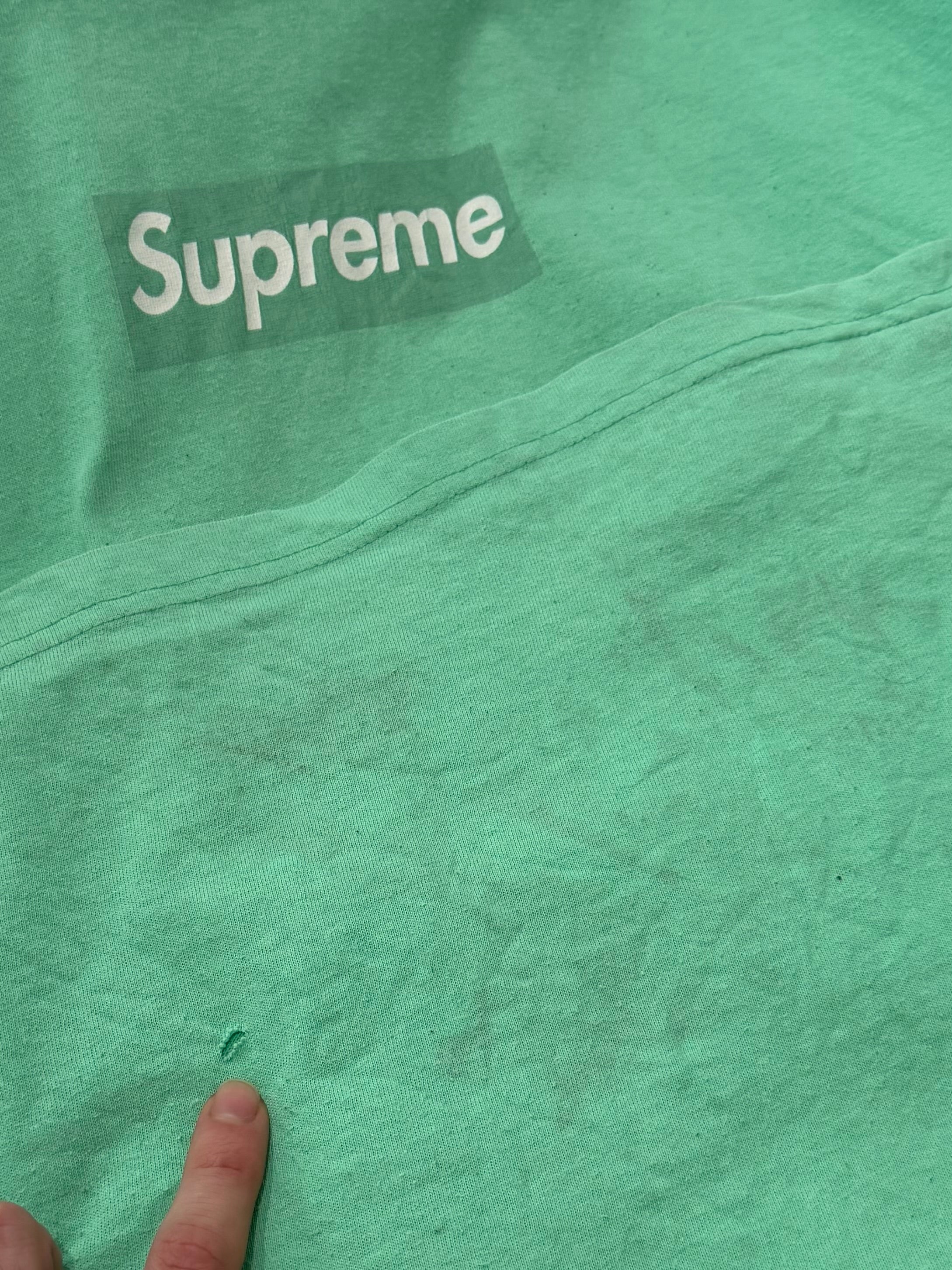 Supreme Seafoam Box Logo Tee 2003