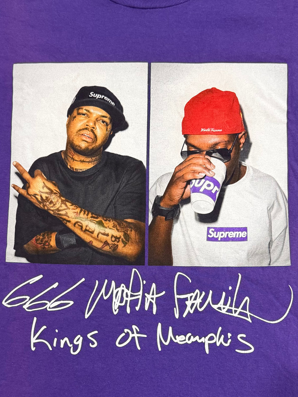 Supreme Three 6 Mafia Photo Tee 2012