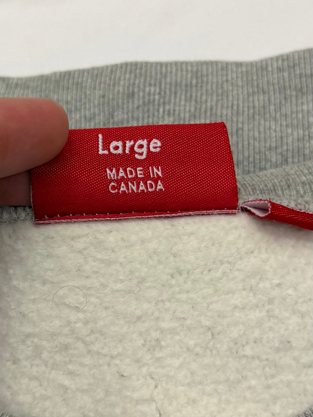 Supreme Red on Grey Box Logo Crewneck 1999