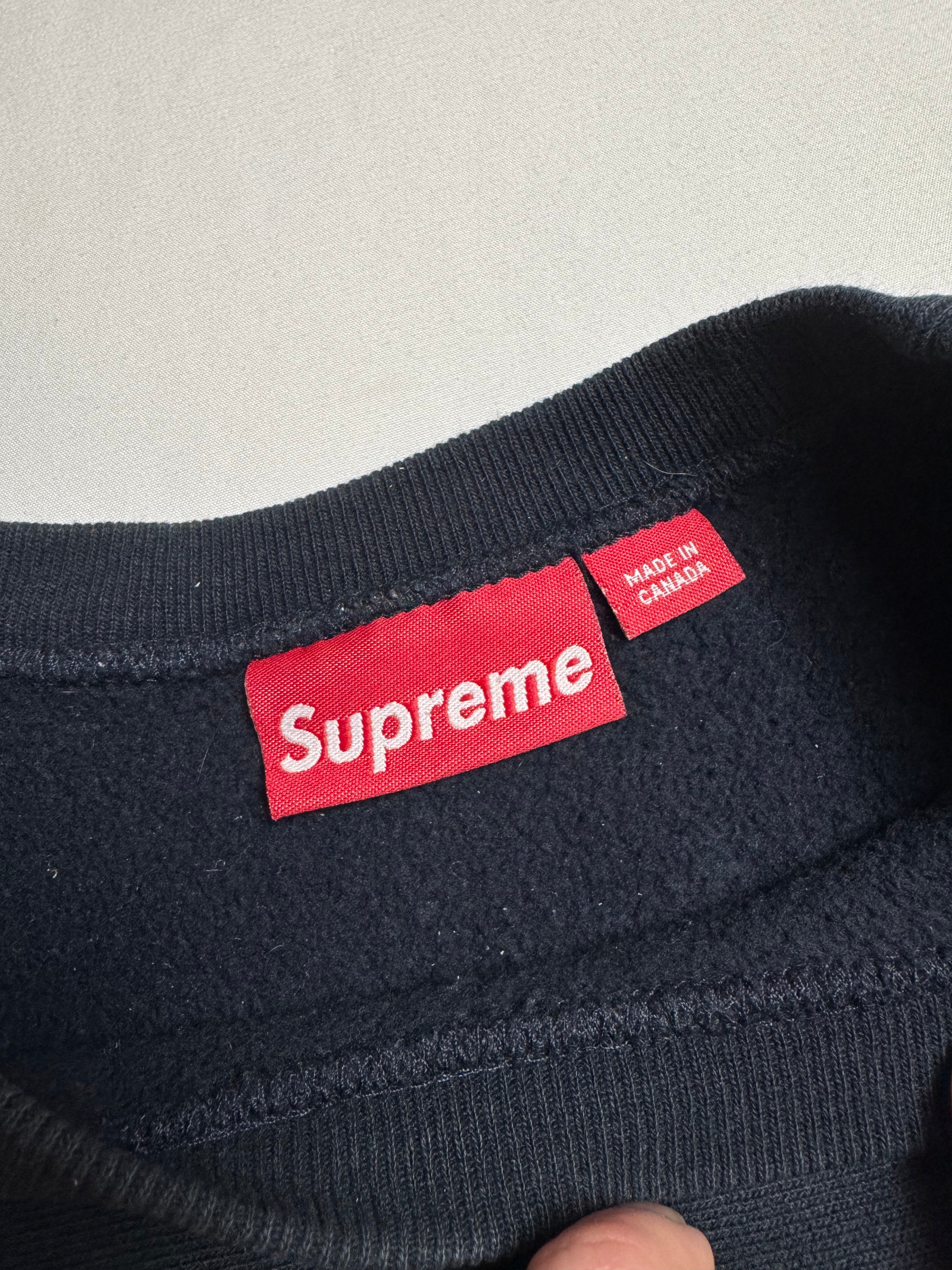 Supreme Red/Navy Box Logo Crewneck 2000