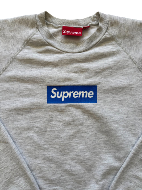 Supreme Blue/Grey Screenprint Box Logo Crewneck 2007
