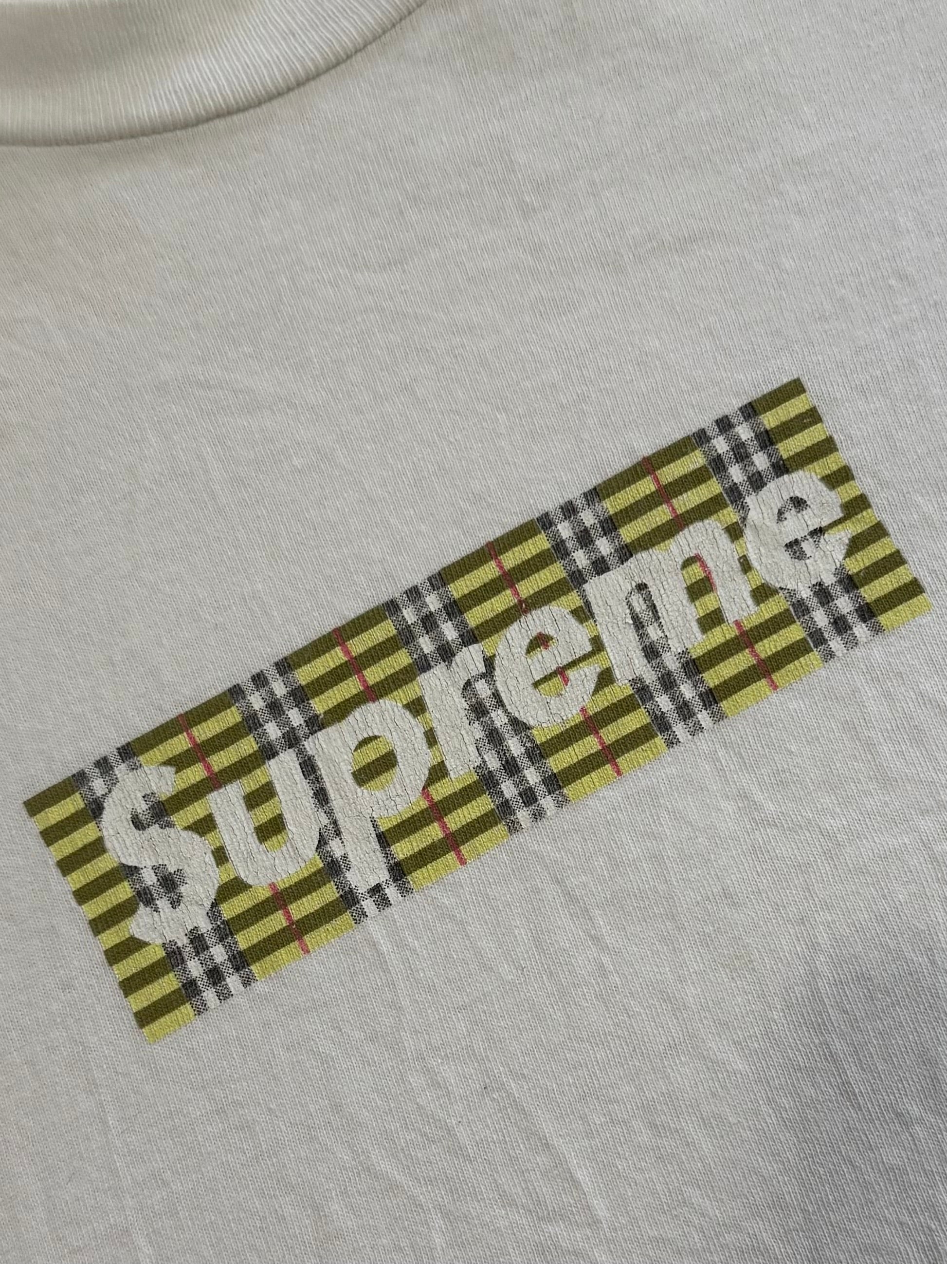 Supreme Burberry Box Logo Tee 1997
