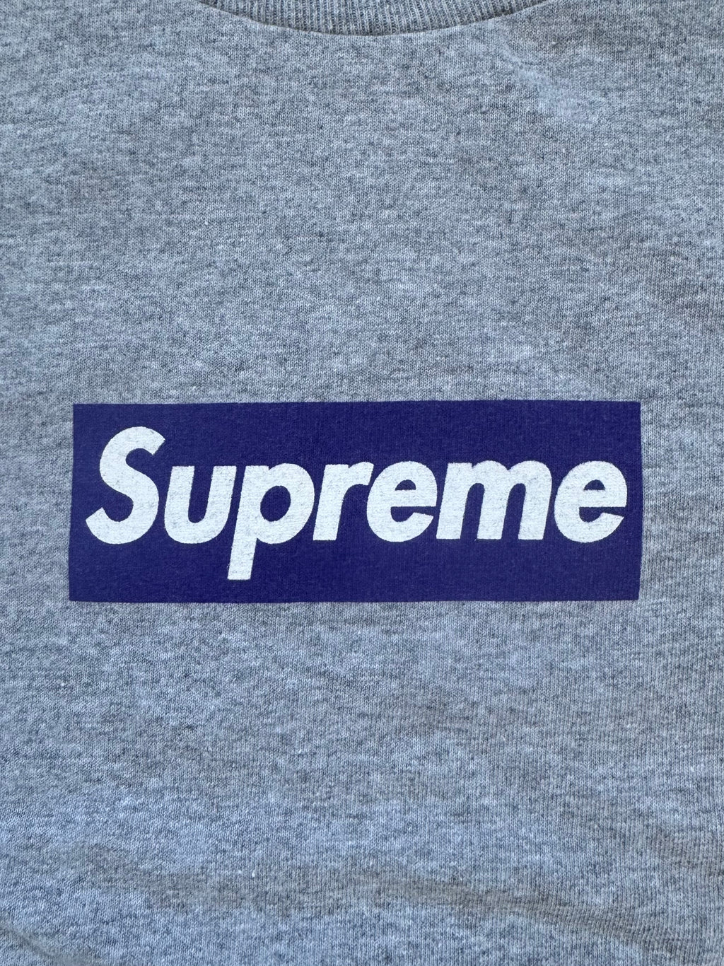 Supreme Purple/Grey Box Logo Tee 1998