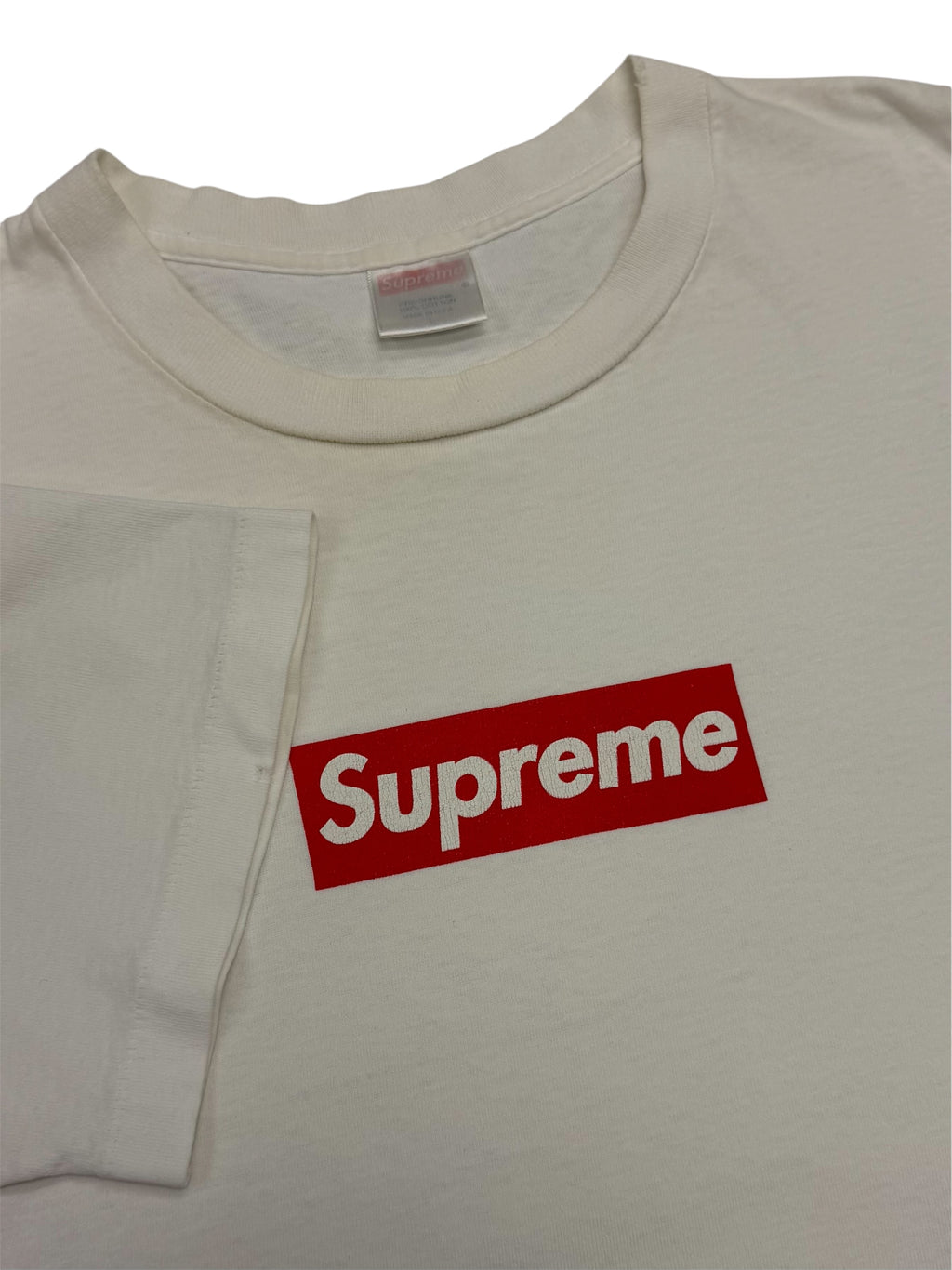 Supreme Red on White Box Logo Tee 1999