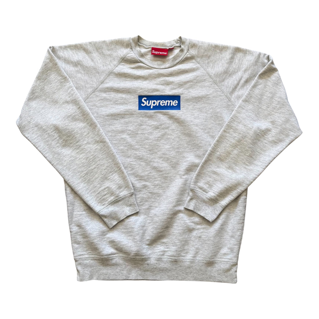 Supreme Blue/Grey Screenprint Box Logo Crewneck 2007
