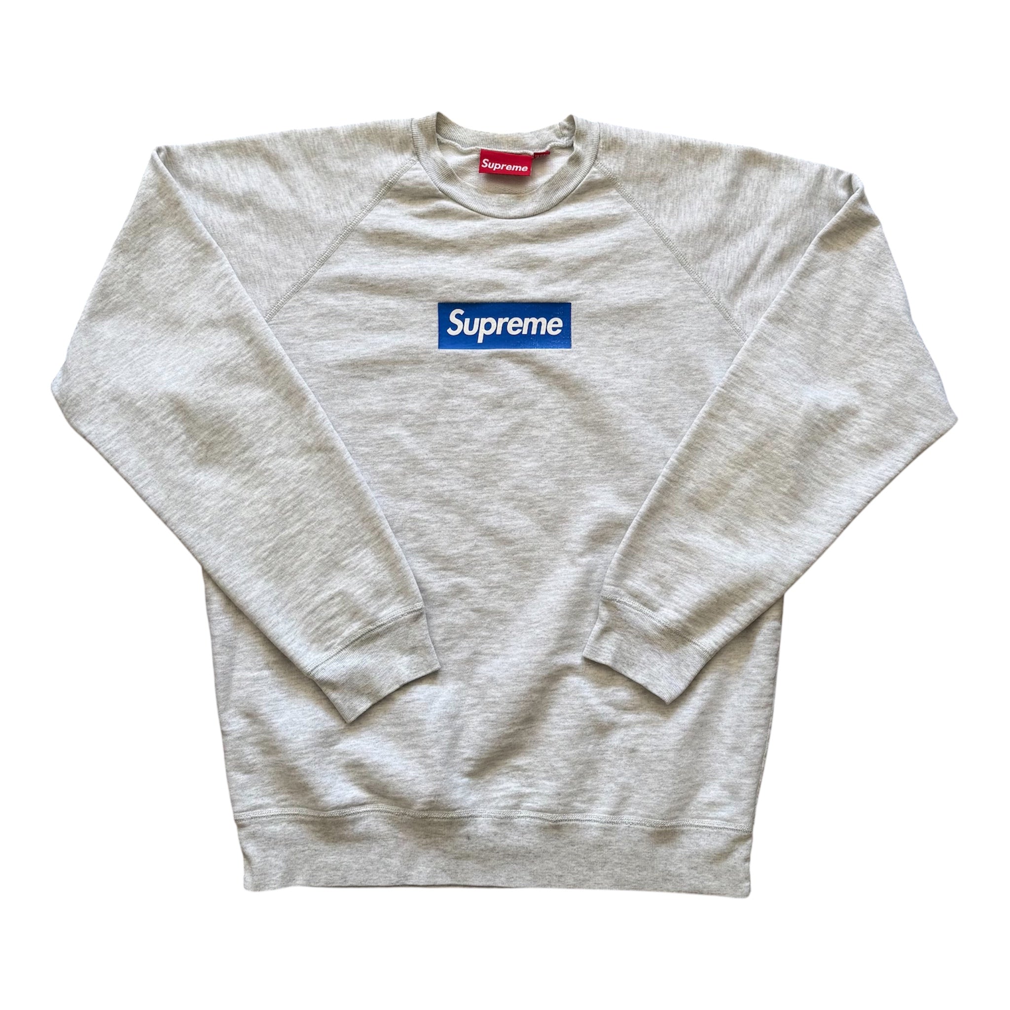 Supreme Blue/Grey Screenprint Box Logo Crewneck 2007