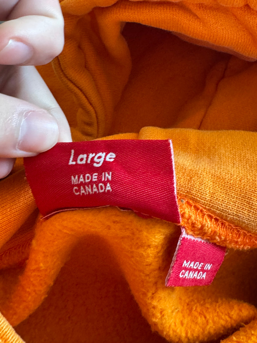 Supreme Orange Box Logo Hoodie 1999