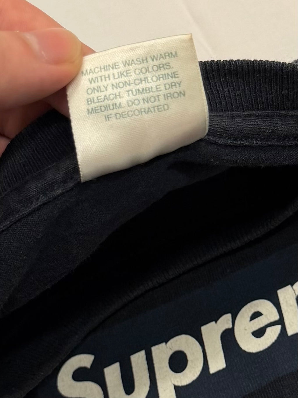 Supreme Navy Box Logo Tee 1999