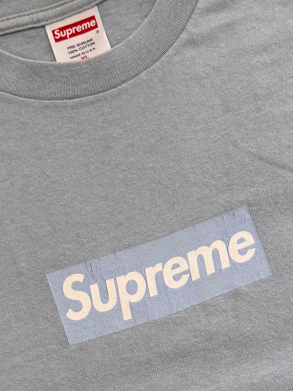 Supreme Ice Blue Box Logo Tee 2003