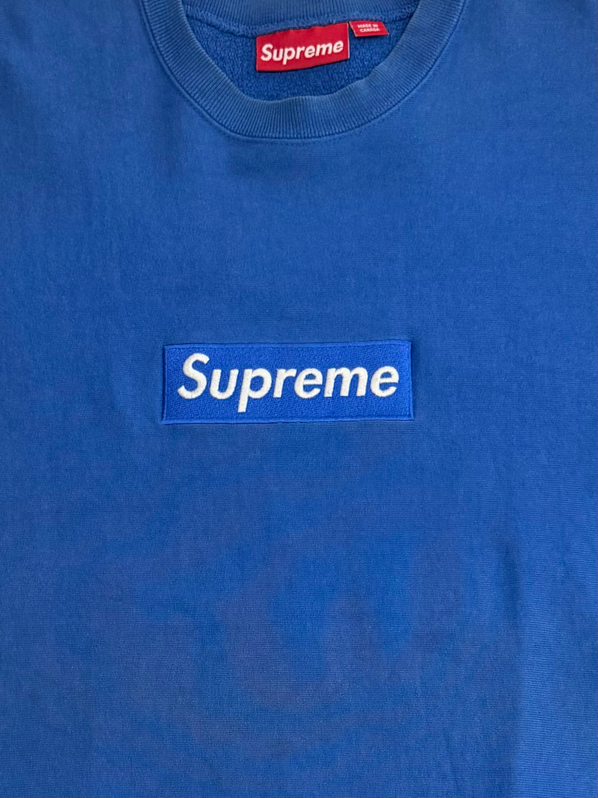 Supreme Royal Box Logo Crewneck 2002