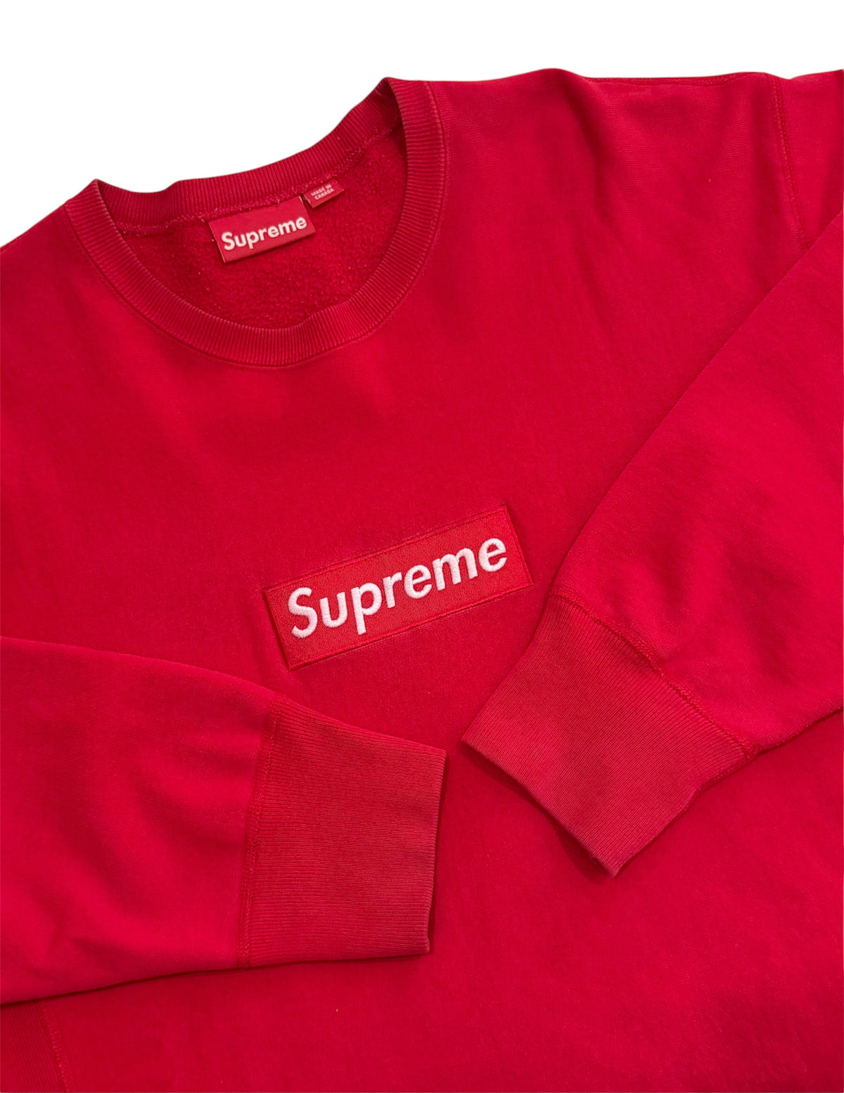 Supreme Red Box Logo Crewneck 1999