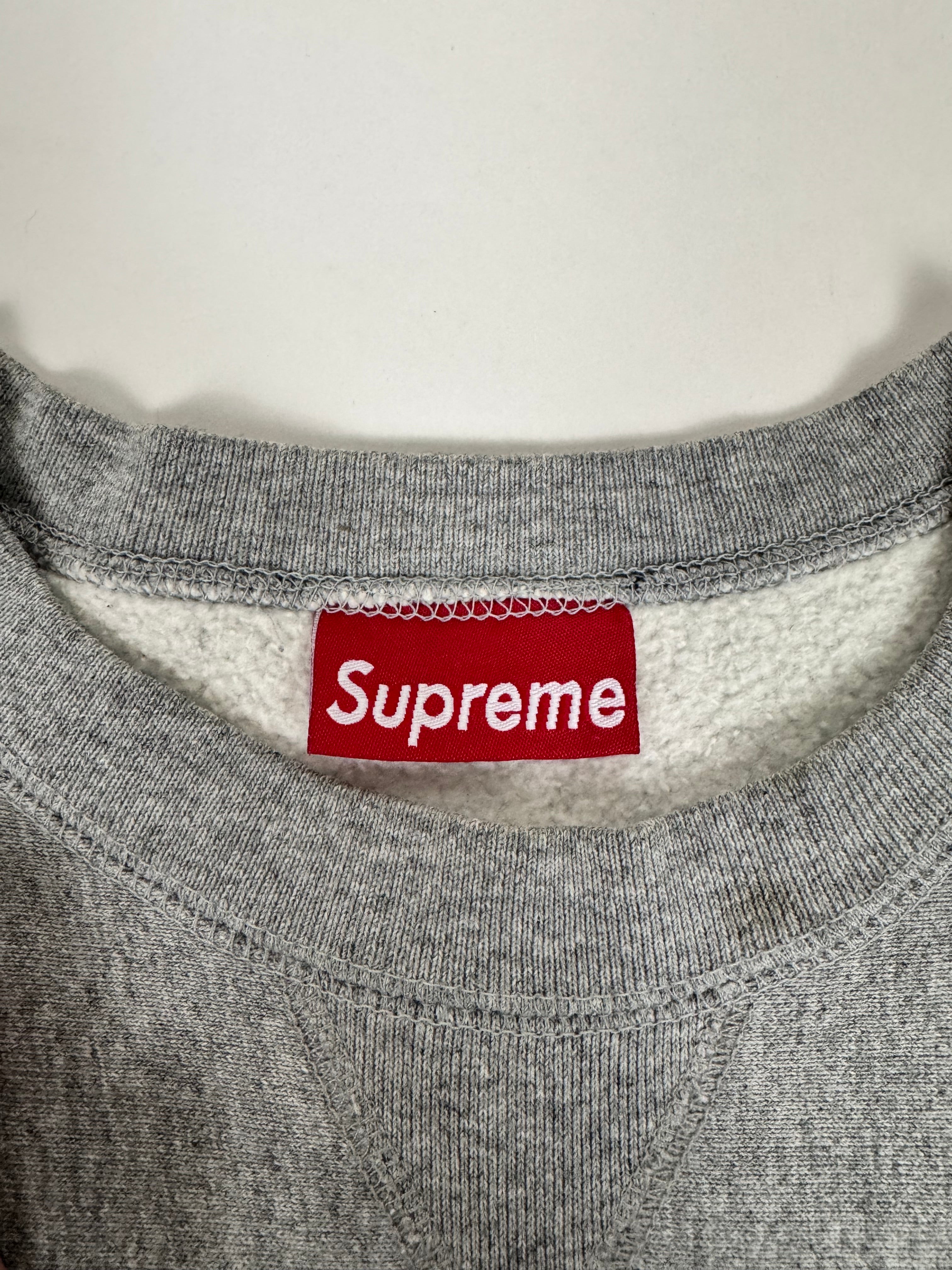Supreme Olive/Grey Box Logo Crewneck 1997