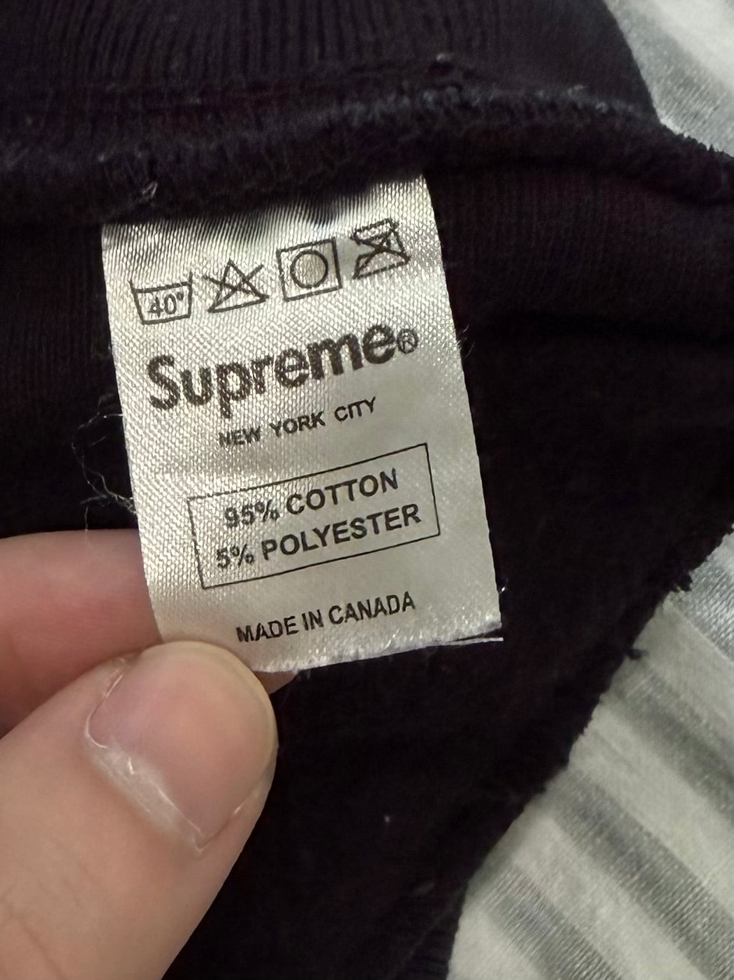 Supreme Black Box Logo Hoodie 2005