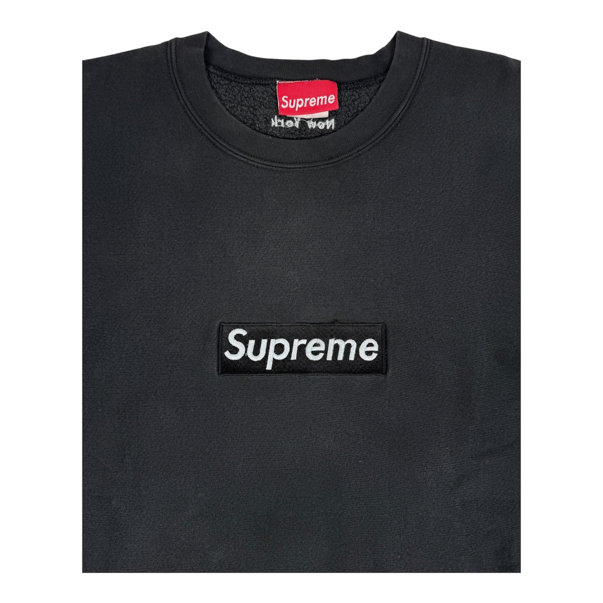 Supreme 1st Anniversary Black Box Logo Crewneck 1995