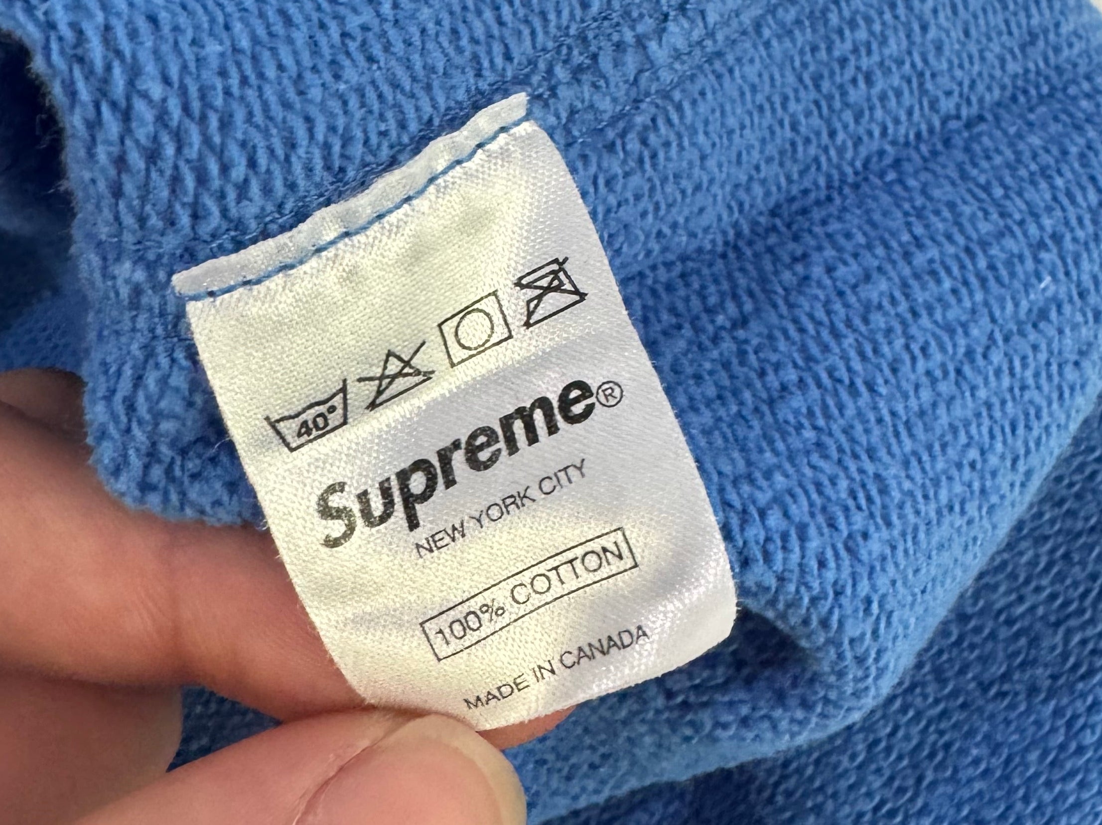 Supreme Orange/Blue Screenprint Box Logo Crewneck 2007