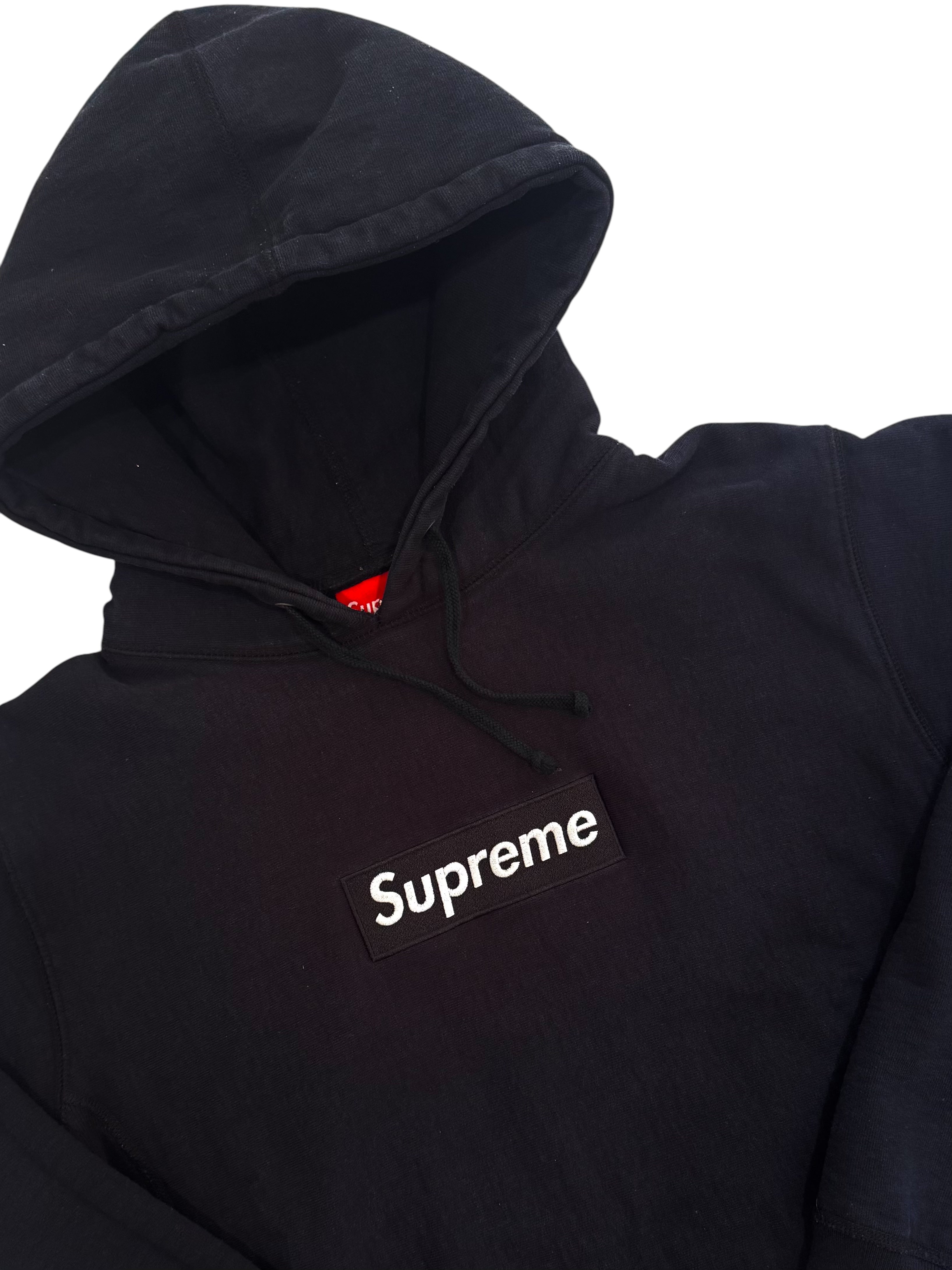 Supreme Black Box Logo Hoodie 2003