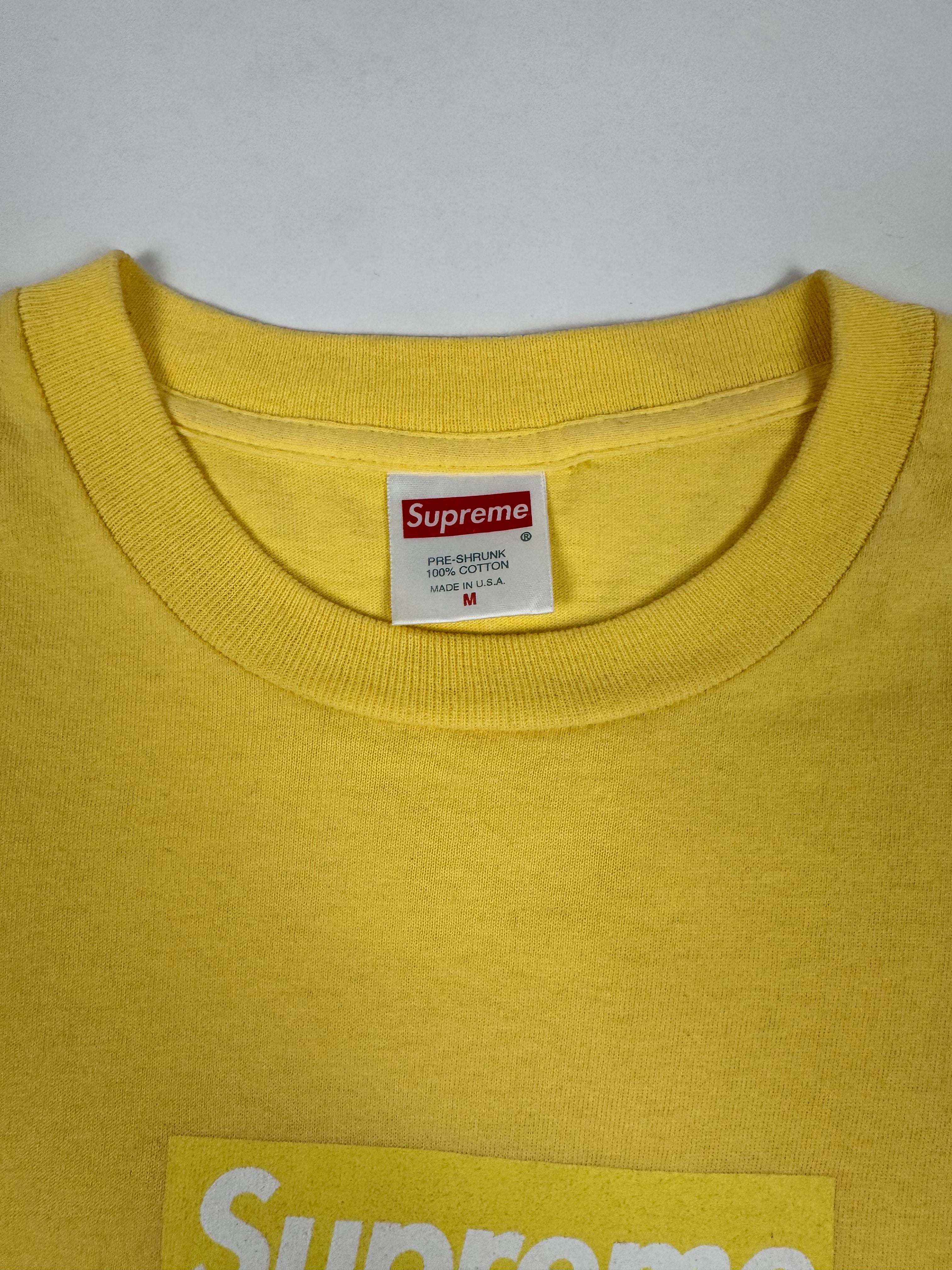 Supreme Yellow Tonal Box Logo Tee 1999