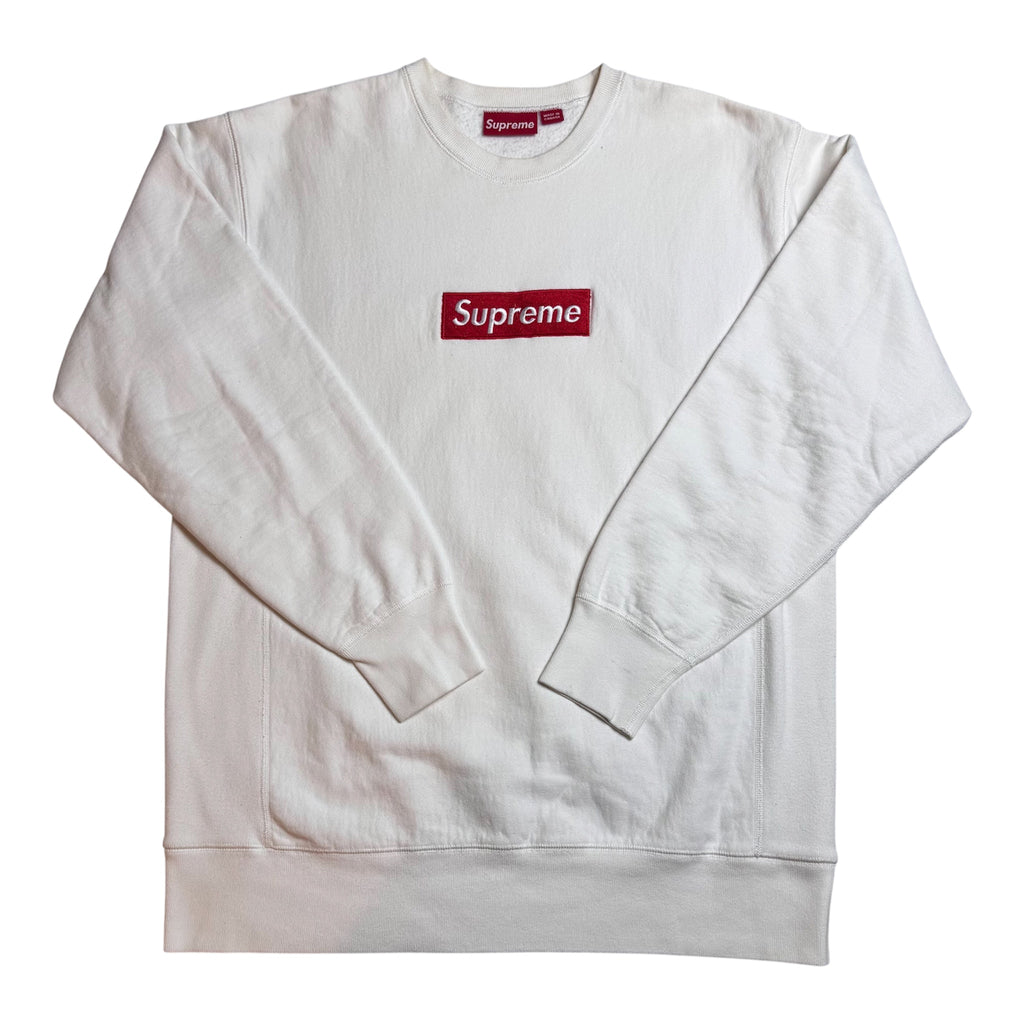 Supreme Red/White Box Logo Crewneck 2003