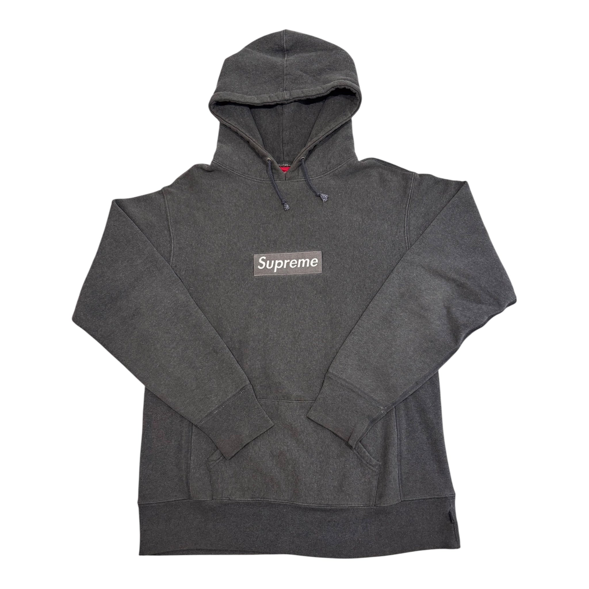 Supreme Dark Grey Box Logo Hoodie 1999