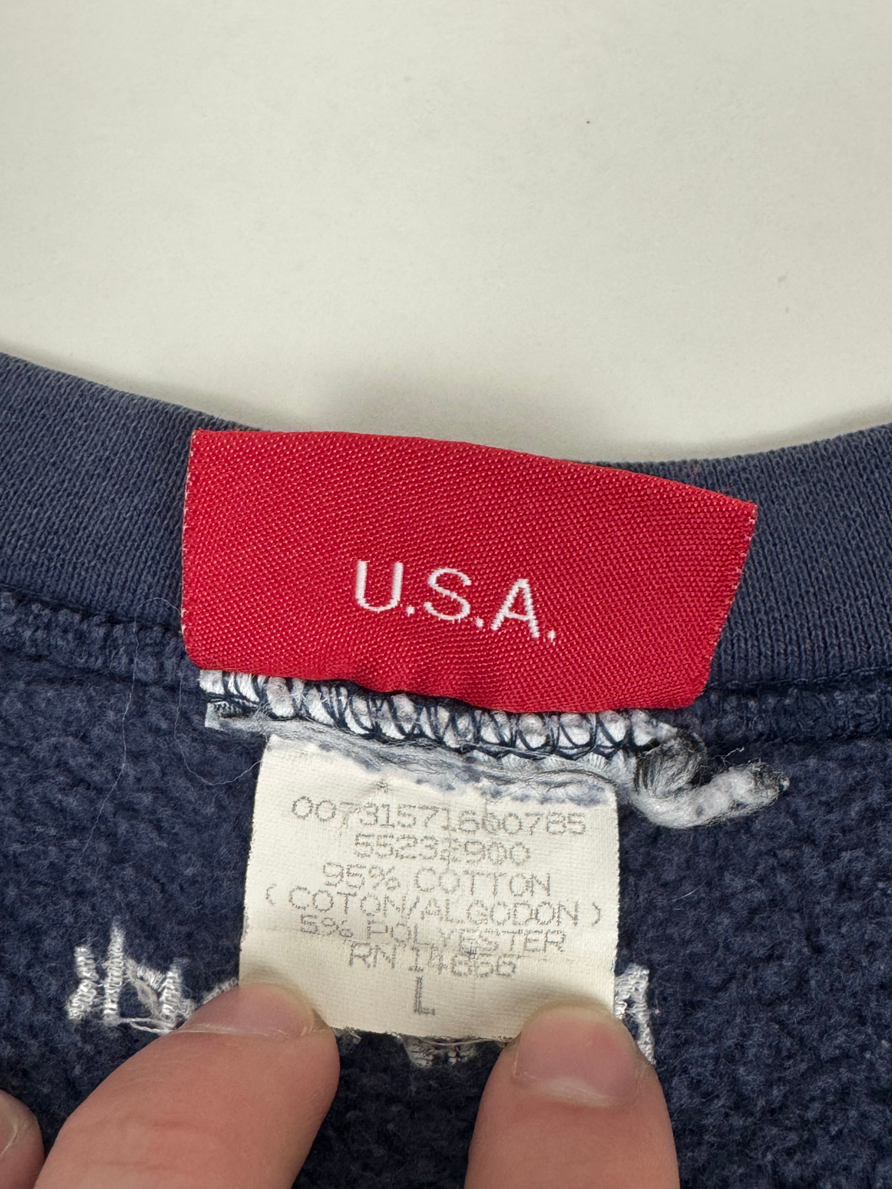 Supreme 1st Anniversary Navy Box Logo Crewneck