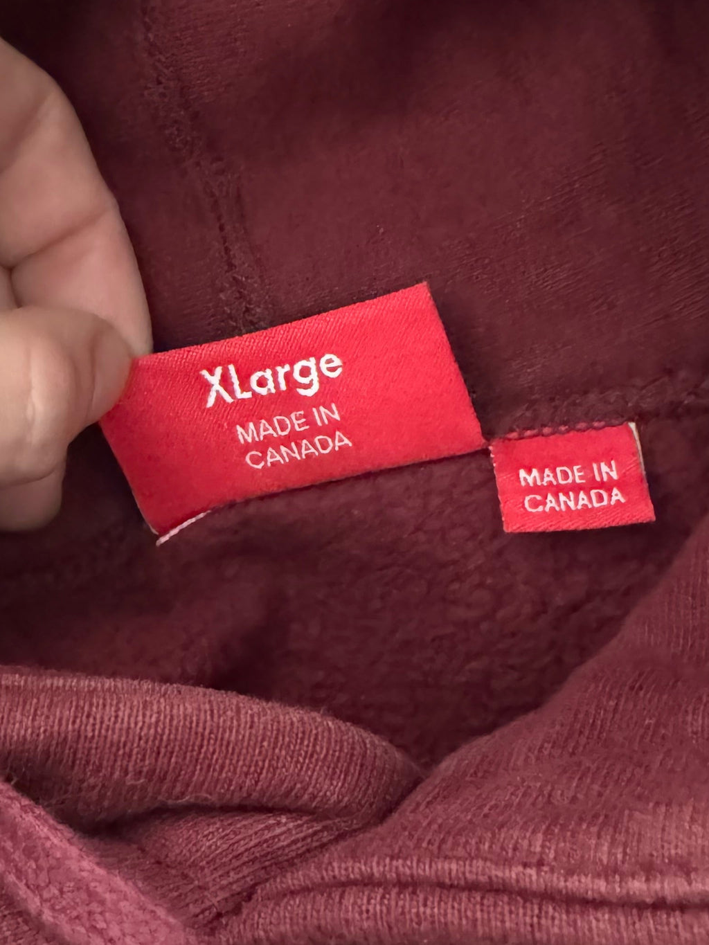 Supreme Burgundy Box Logo Hoodie 2011