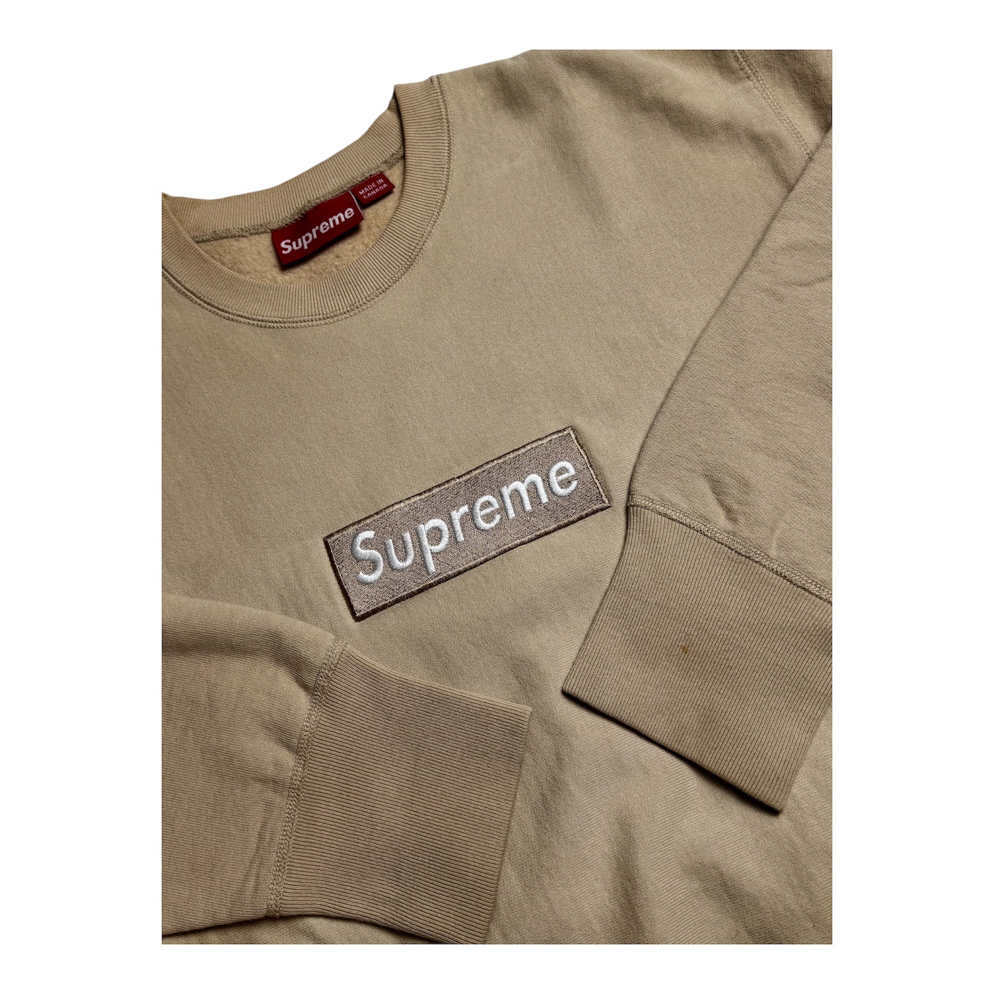 Supreme Sand Box Logo Crewneck 2002