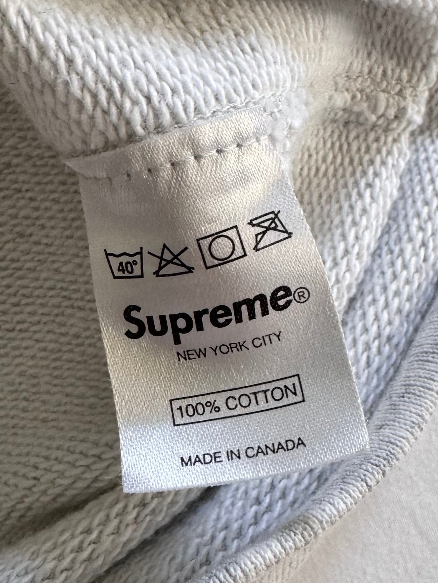 Supreme Blue/Grey Screenprint Box Logo Crewneck 2007