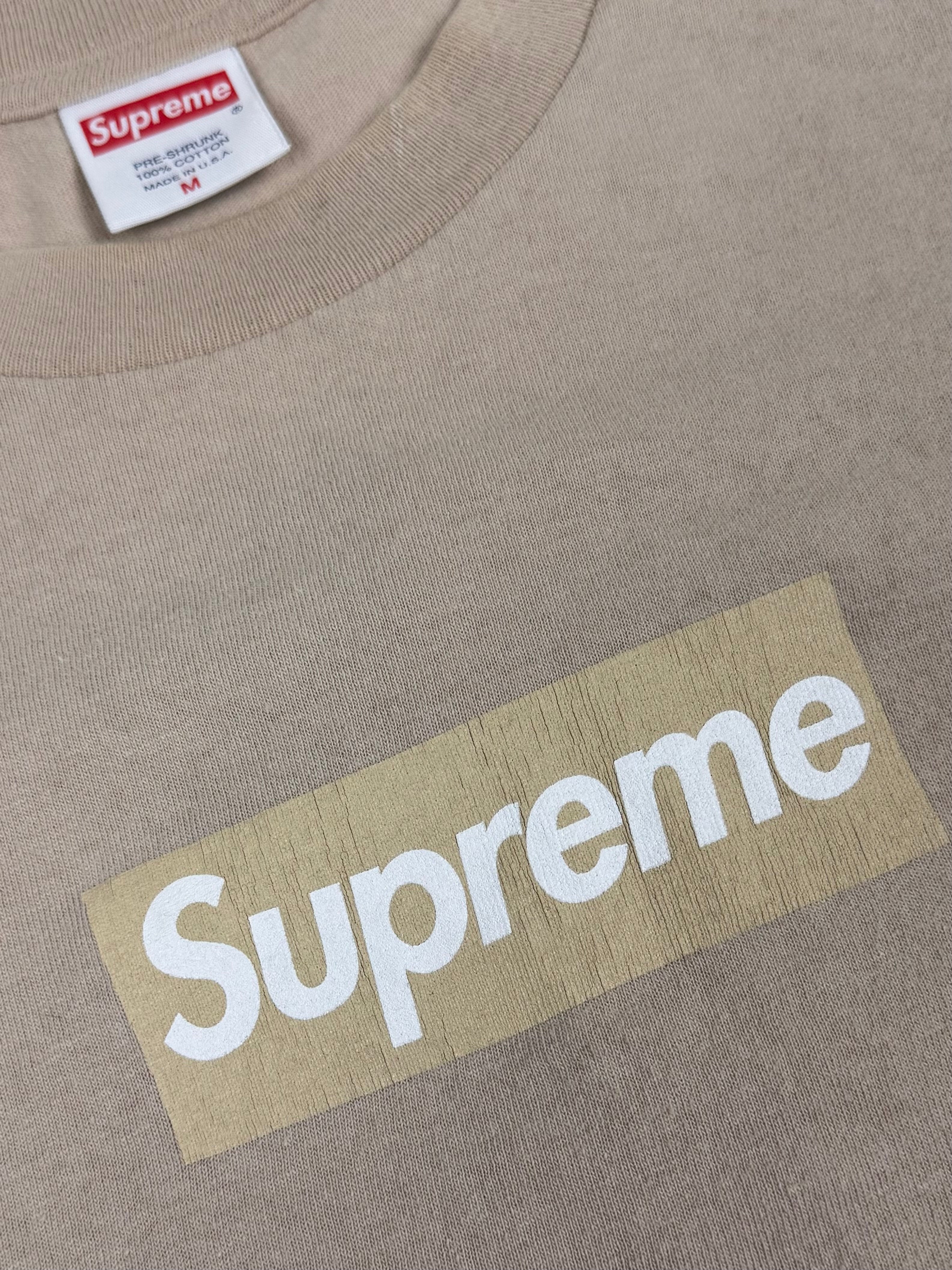 Supreme Tan Tonal Box Logo Tee 2003